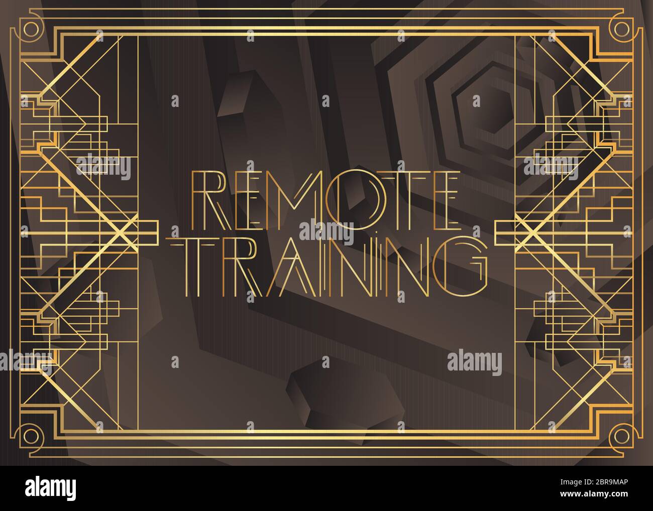 Remote training vector vectors Stock Vector Images - Alamy