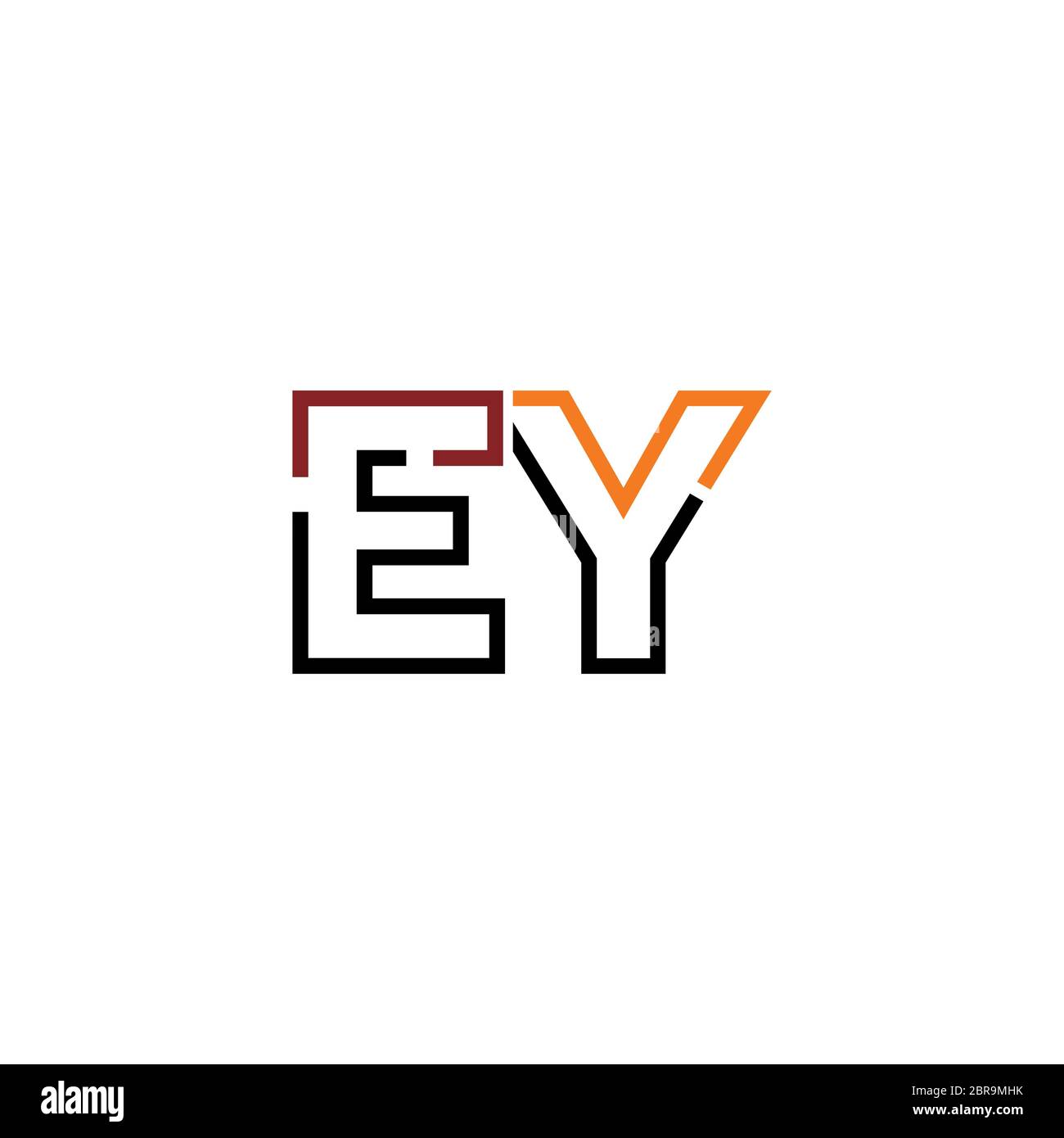 Letter EY logo icon design template elements Stock Vector Image ...