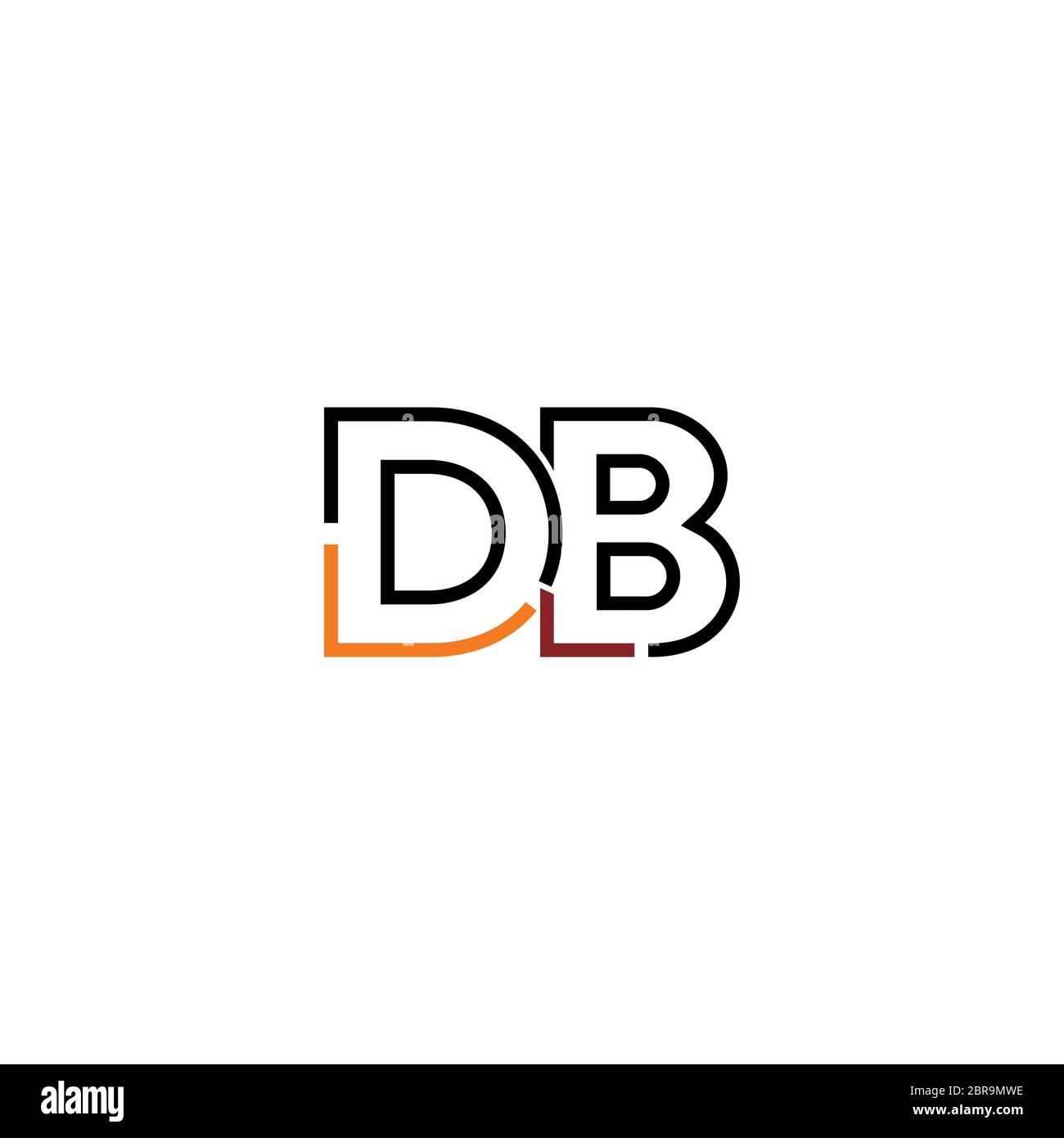 Letter db logo hi-res stock photography and images - Alamy