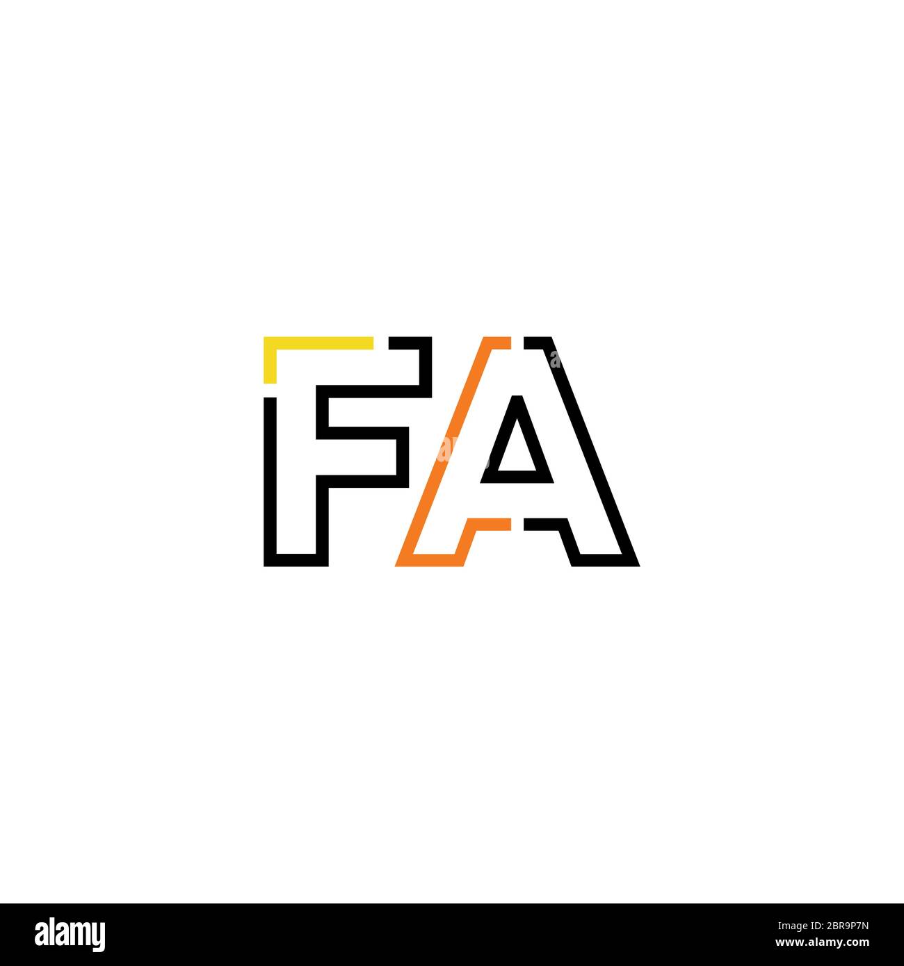 Letter fa vector vectors Stock Vector Images - Alamy