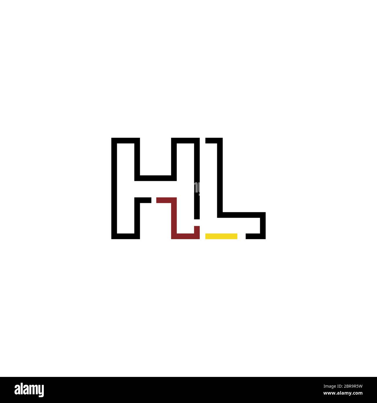 Letter hl logo hi-res stock photography and images - Alamy