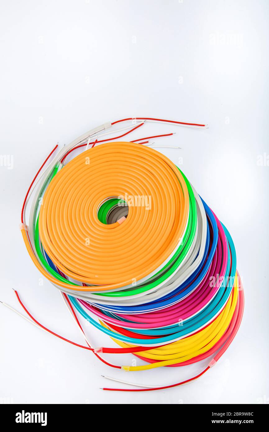 Flexible Led Tape Neon Flex In Different Colors On White Background Trendy Neon Colors Background Stock Photo Alamy Flexible Led Tape Neon Flex In Different Colors On White Background Trendy Neon Colors Background Stock Photo Alamy