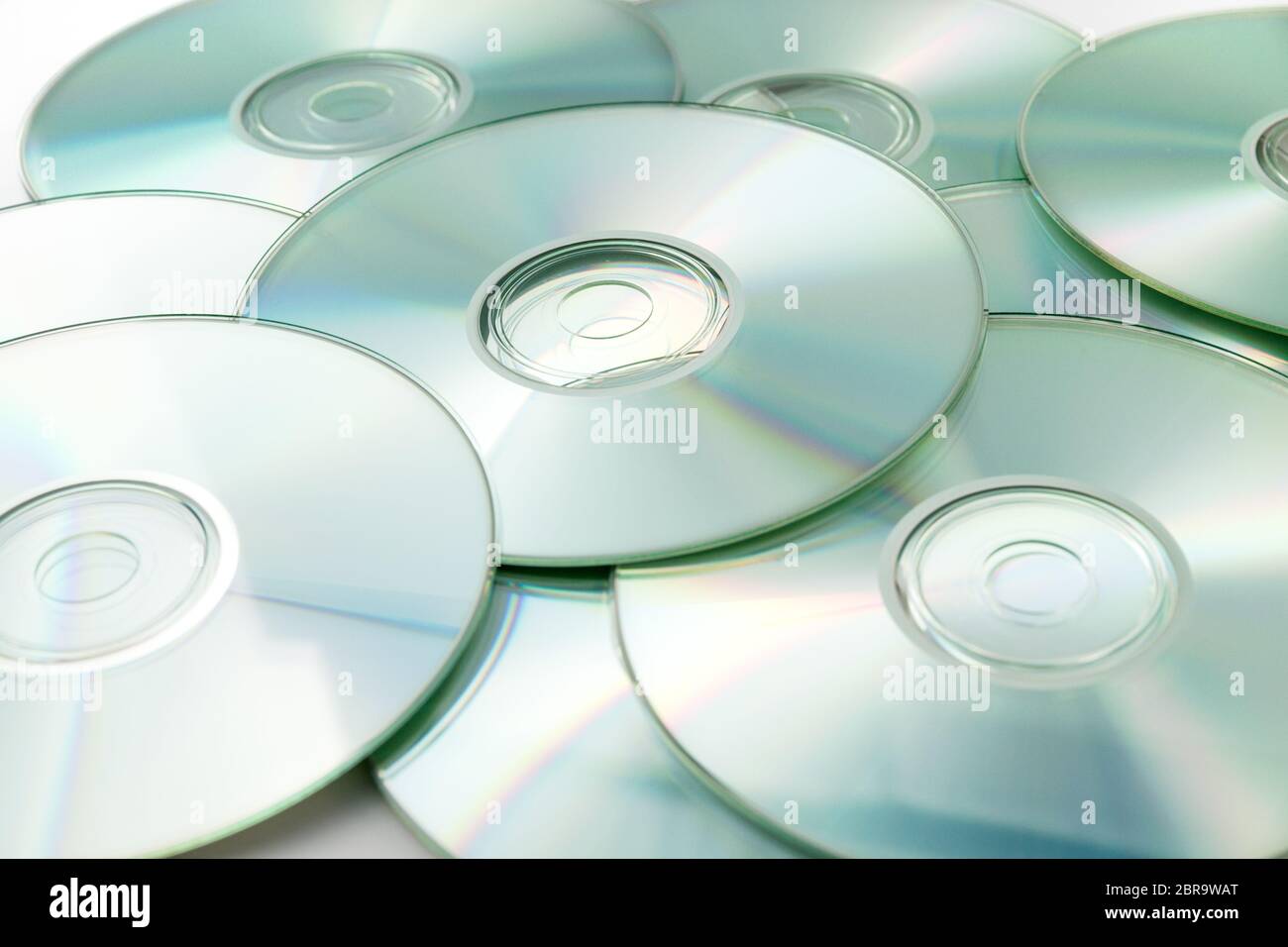 blank CD, DVD stack wallpaper background Stock Photo - Alamy