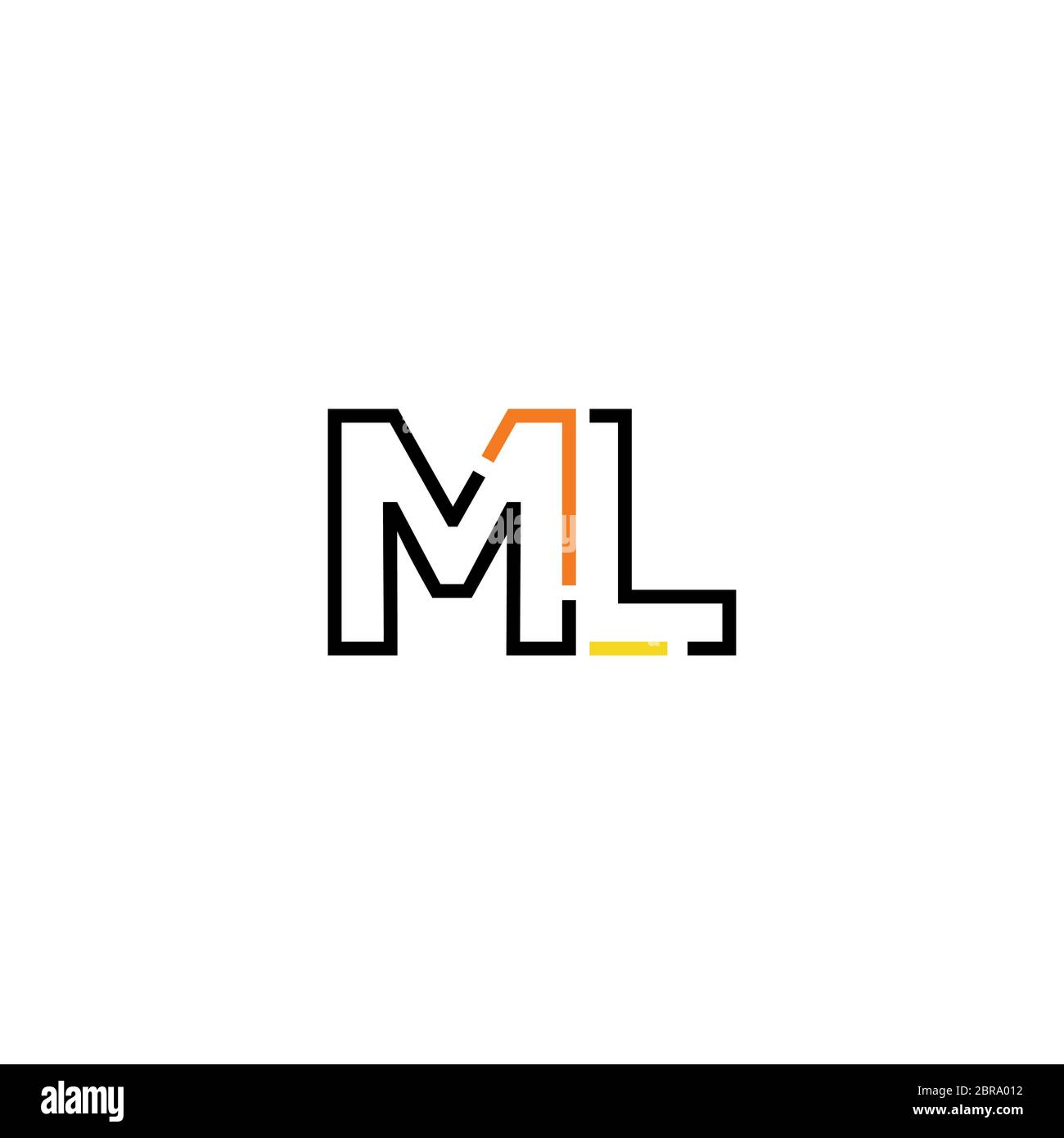 Letter Ml Logo Icon Design Template Elements Stock Vector Image Art Alamy