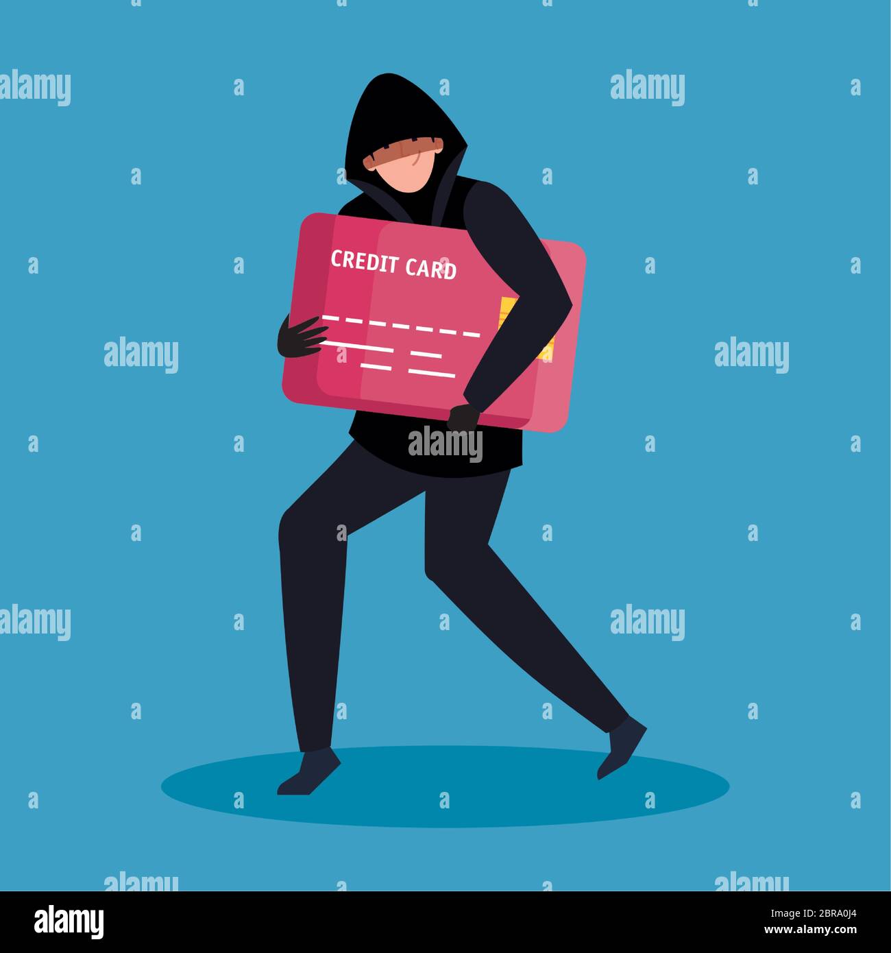 hacker with credit card icon Stock Vector Image & Art - Alamy