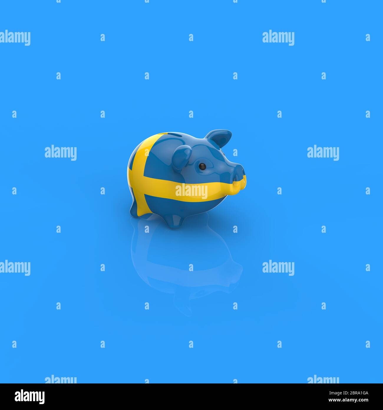 Piggy bank - 3D Illustration Stock Photo - Alamy