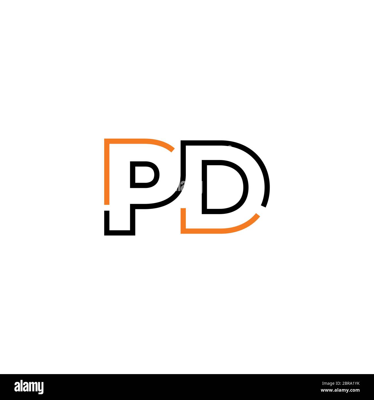 Pd letter logo hi-res stock photography and images - Alamy