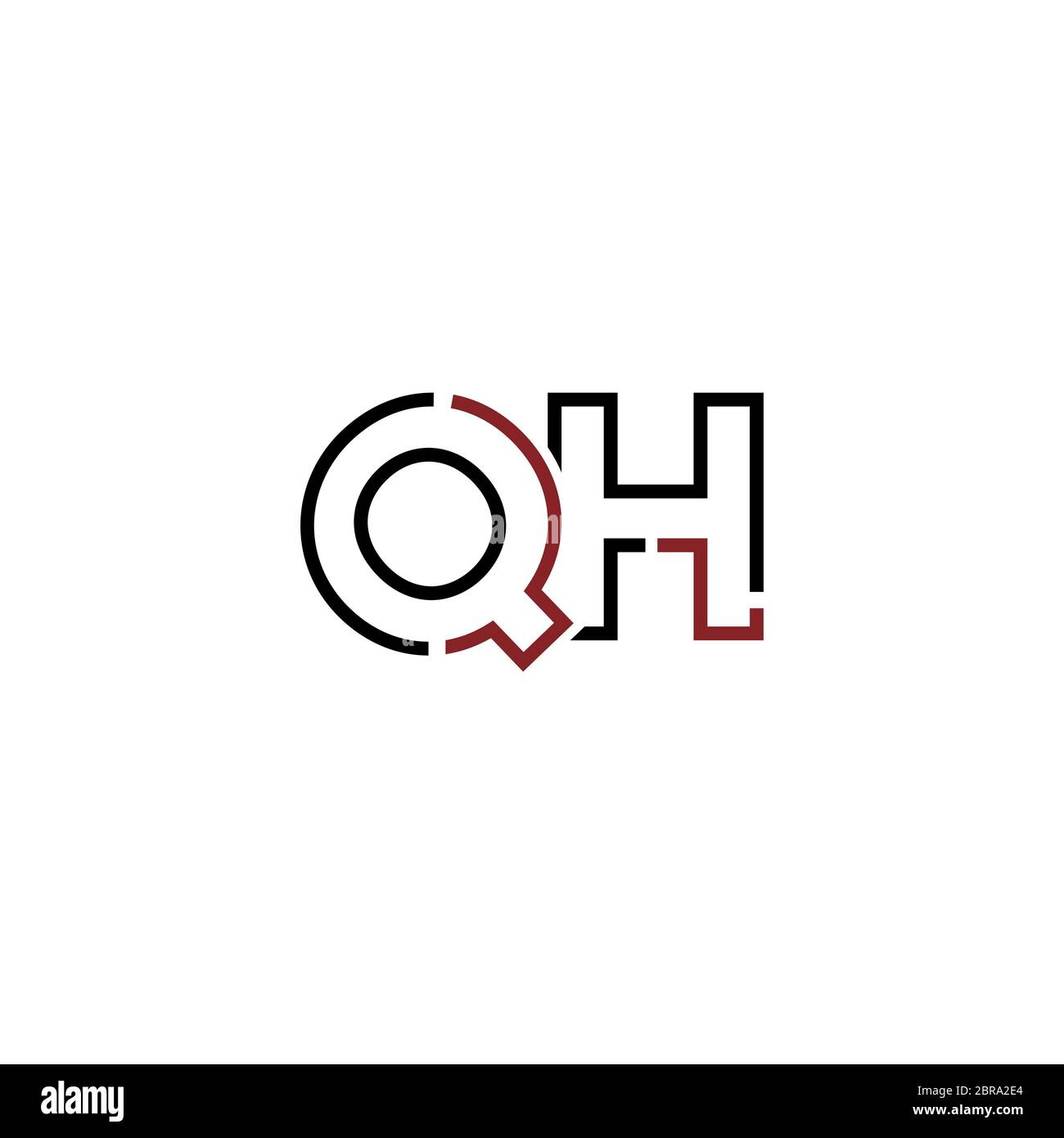 Alphabet qh Stock Vector Images - Alamy