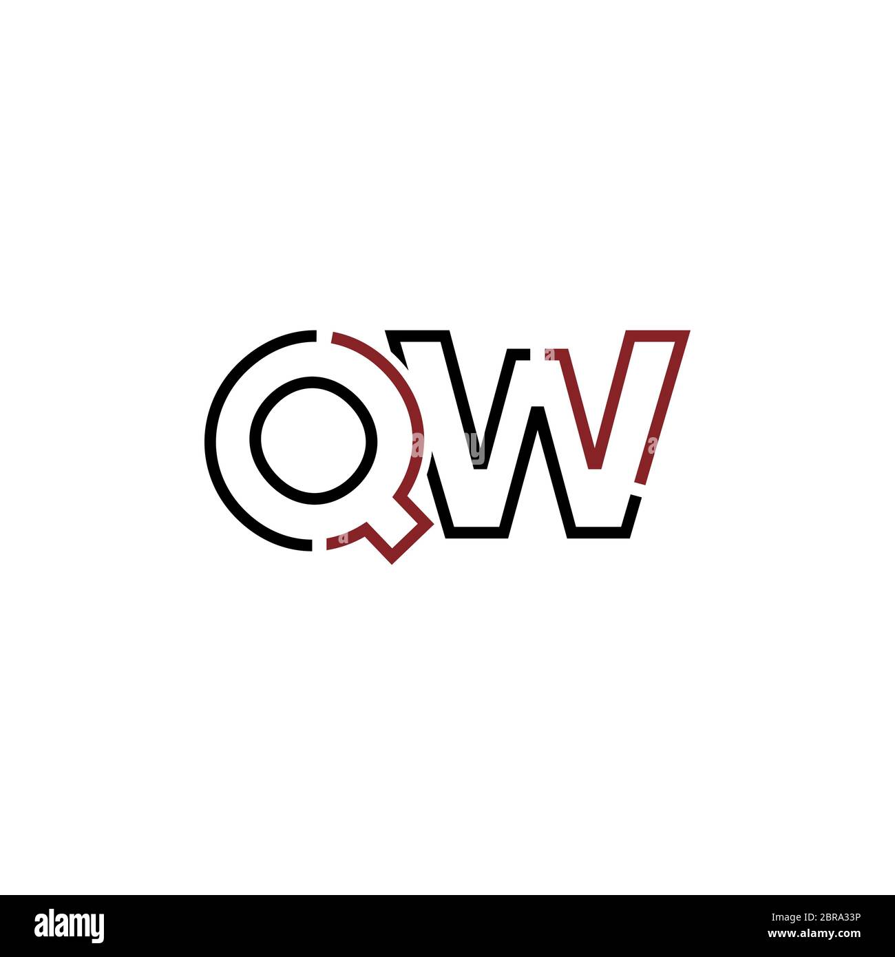 Qw logo Stock Vector Images - Alamy