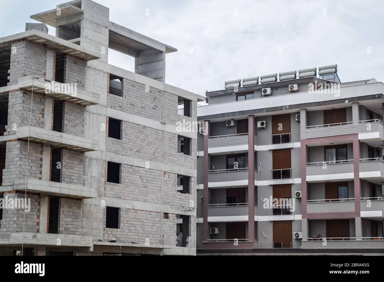 Construction of new high rise residential buildings Stock Photo - Alamy