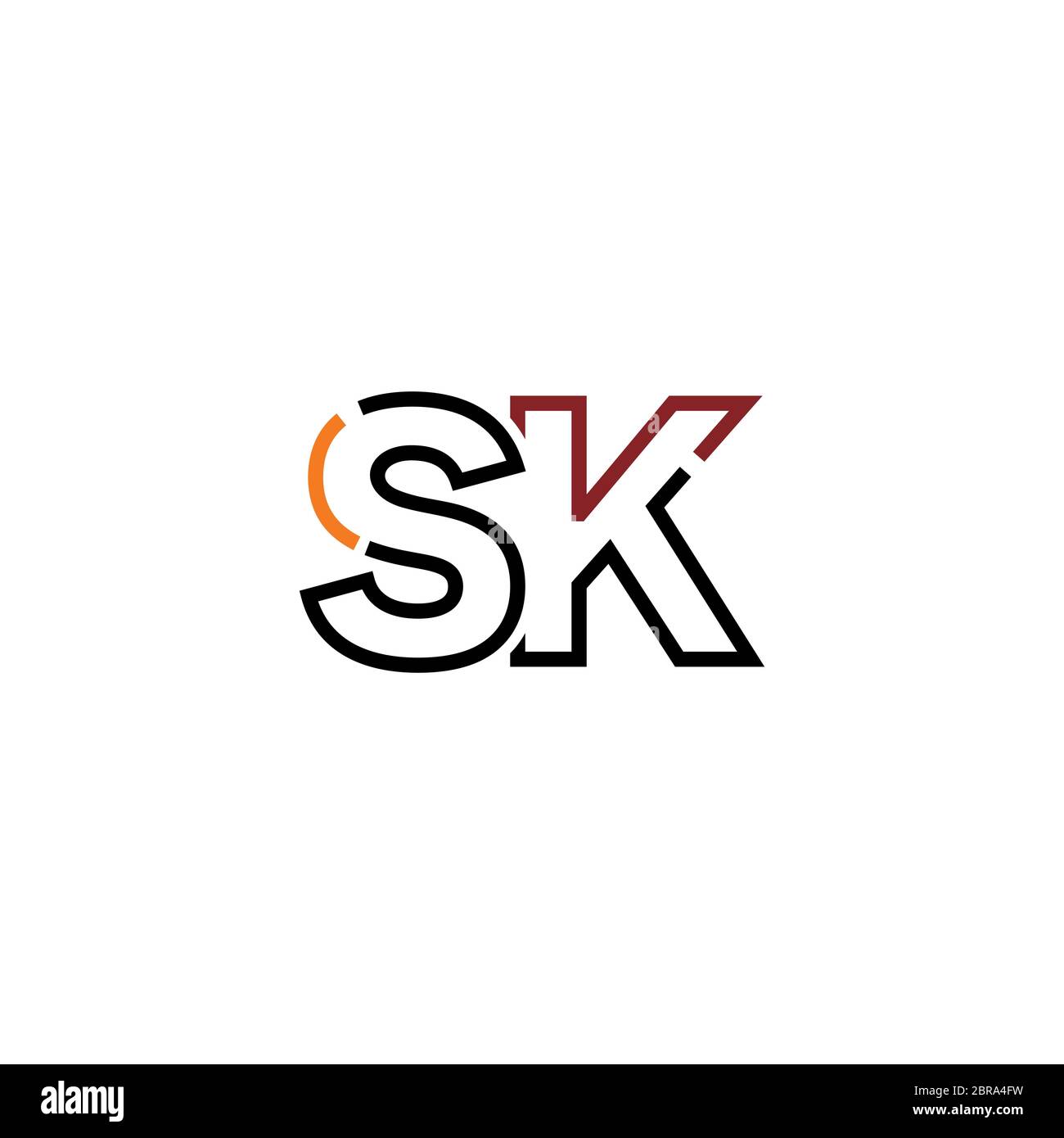 Letters SK Luxury Name Initials Monogram Graphic by Ahmad Designs ·  Creative Fabrica