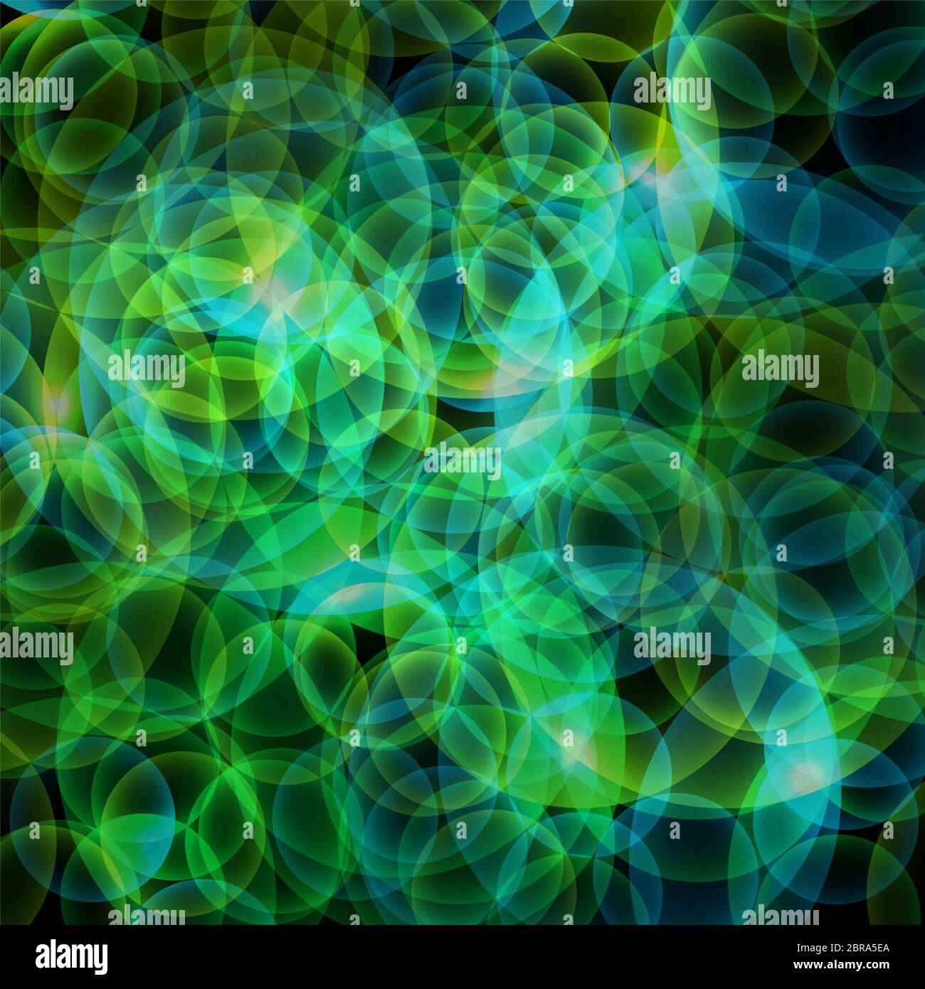 abstract  glowing background with bright circles - green and blue Stock Photo