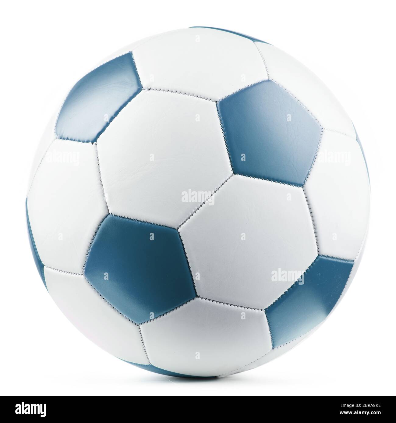 Leather soccer ball isolated on white background Stock Photo - Alamy
