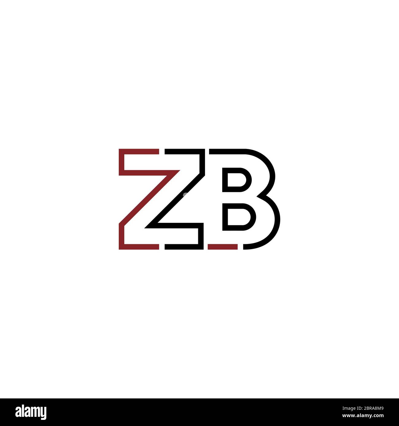 ZB Logo monogram isolated on circle element design template Stock Vector  Image & Art - Alamy