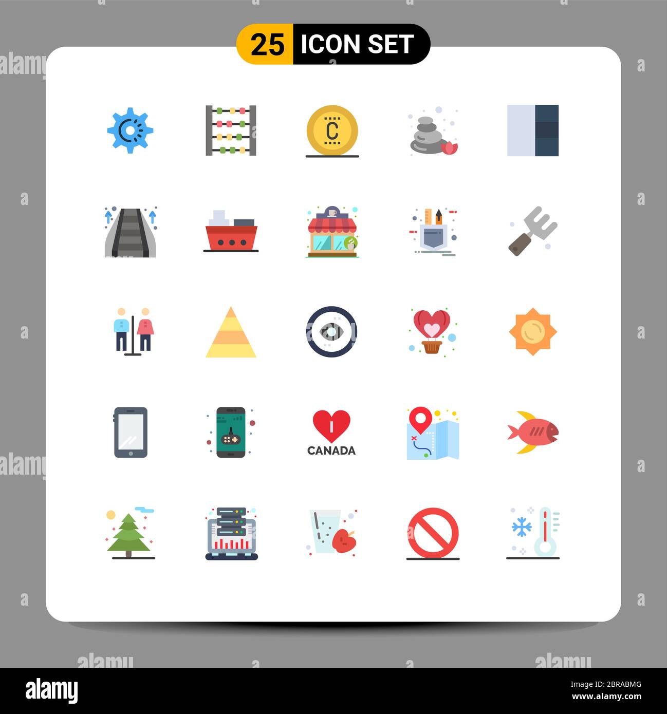 25 Creative Icons Modern Signs and Symbols of mall, layout, protection, grid, sauna Editable Vector Design Elements Stock Vector