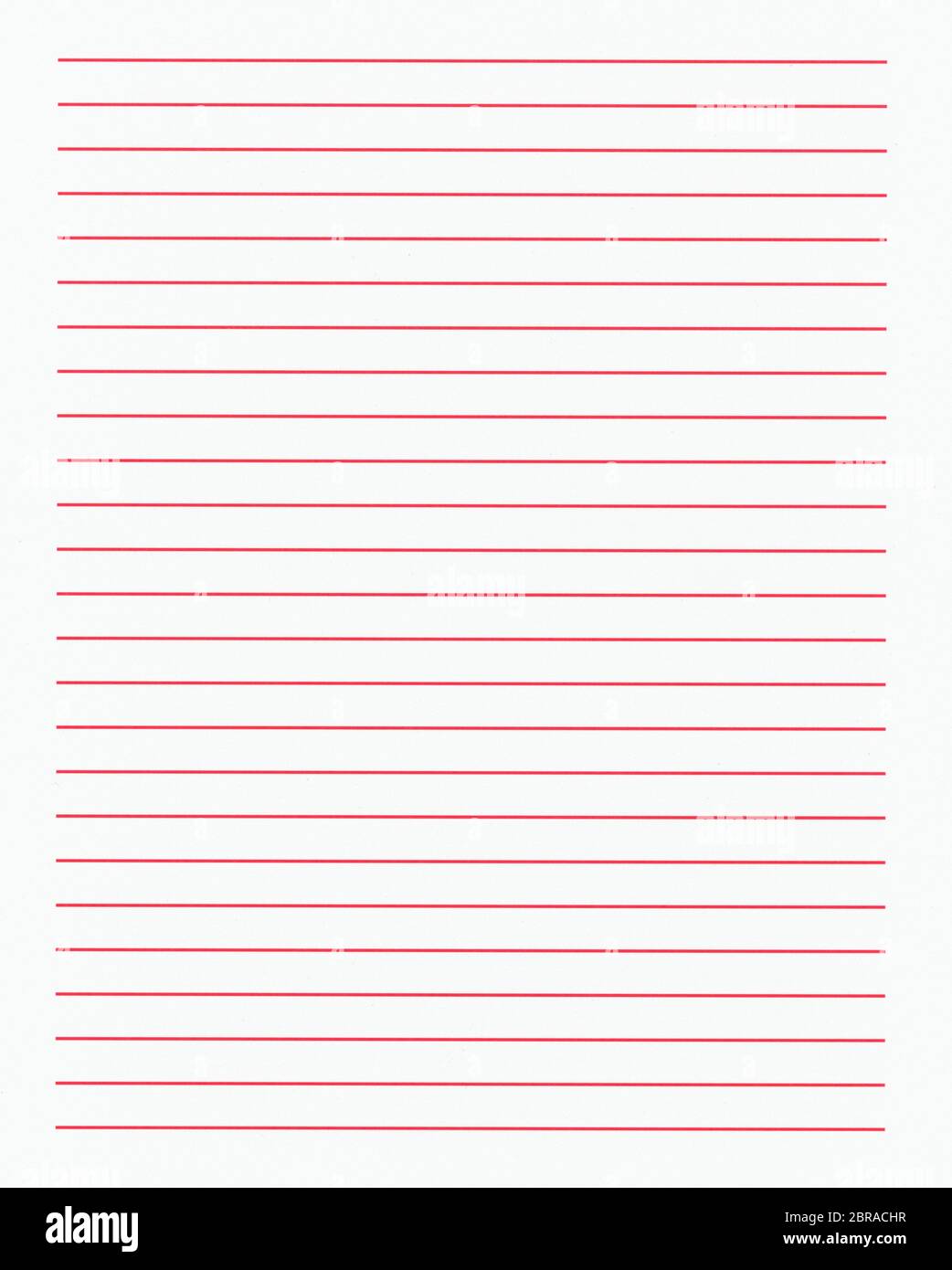 white lined paper texture with red lines useful as a background Stock ...