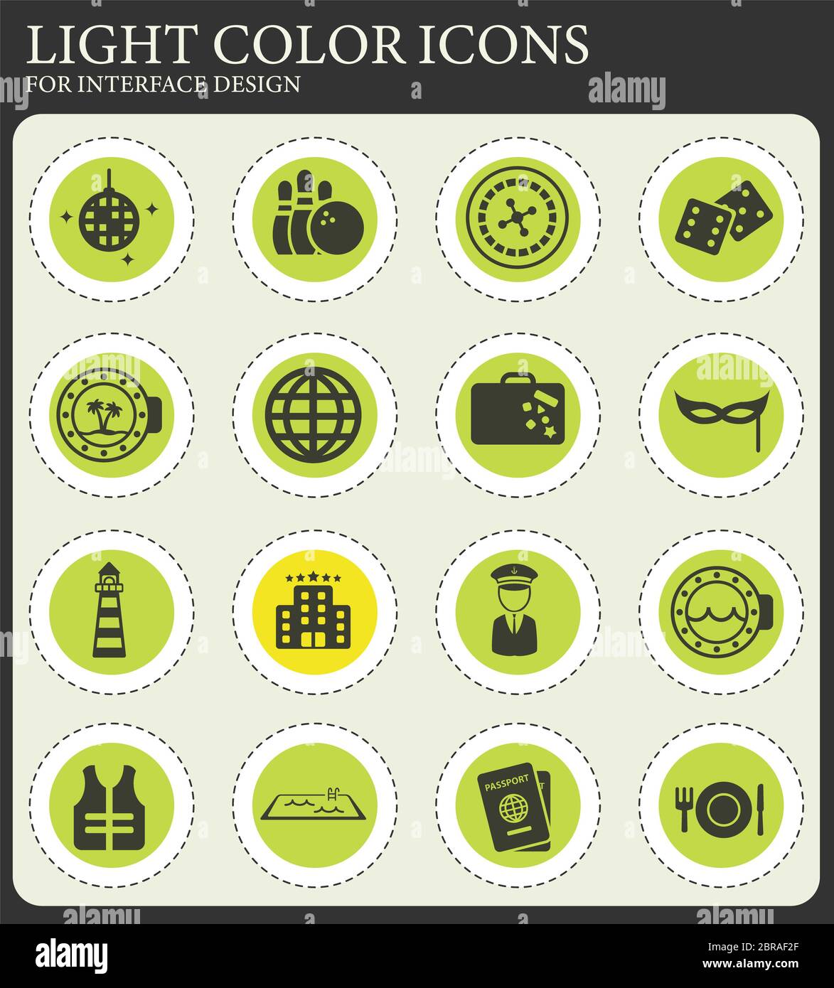 Cruise simply web icons for user interface design Stock Photo