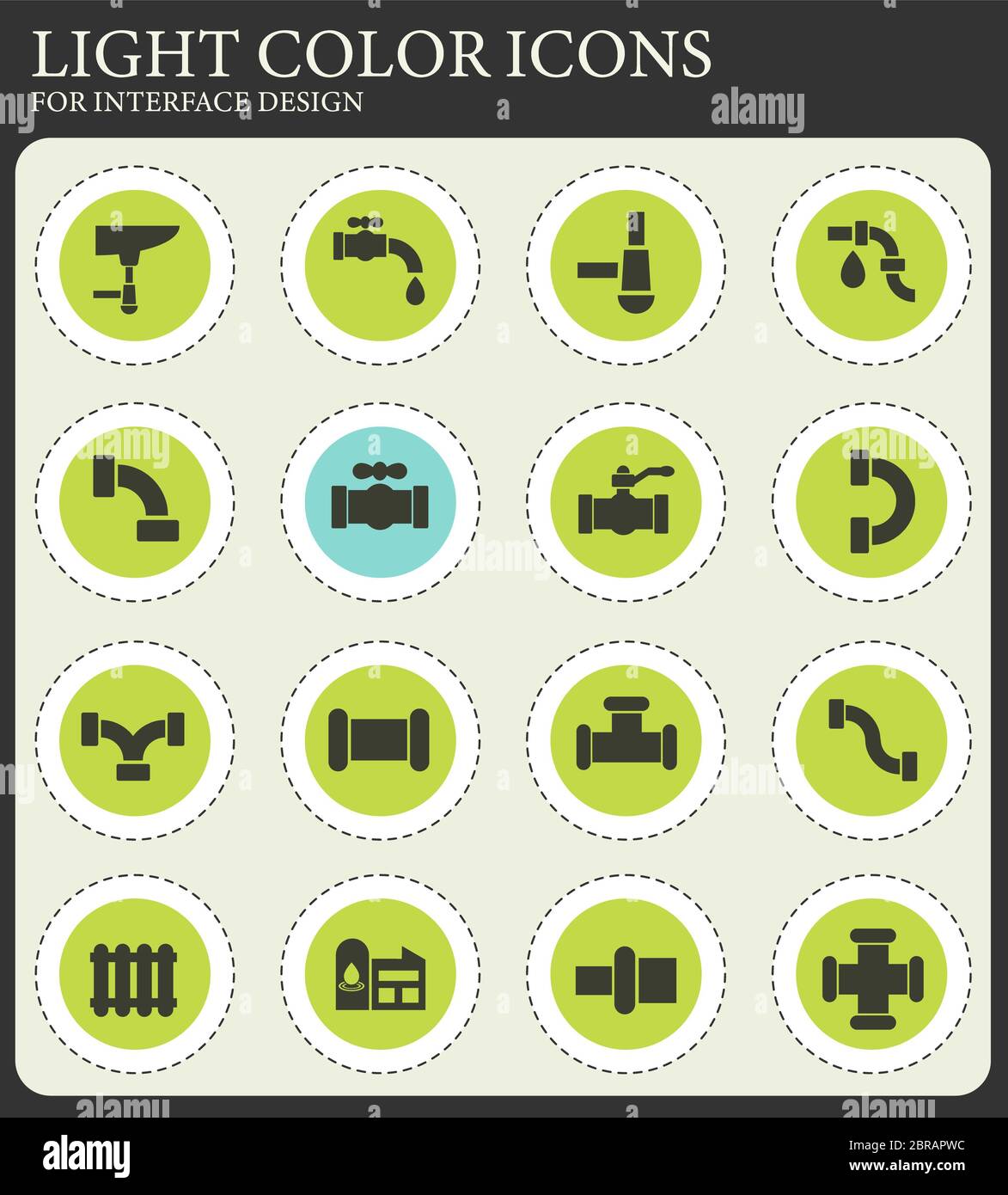 duct vector icons for web and user interface design Stock Photo - Alamy