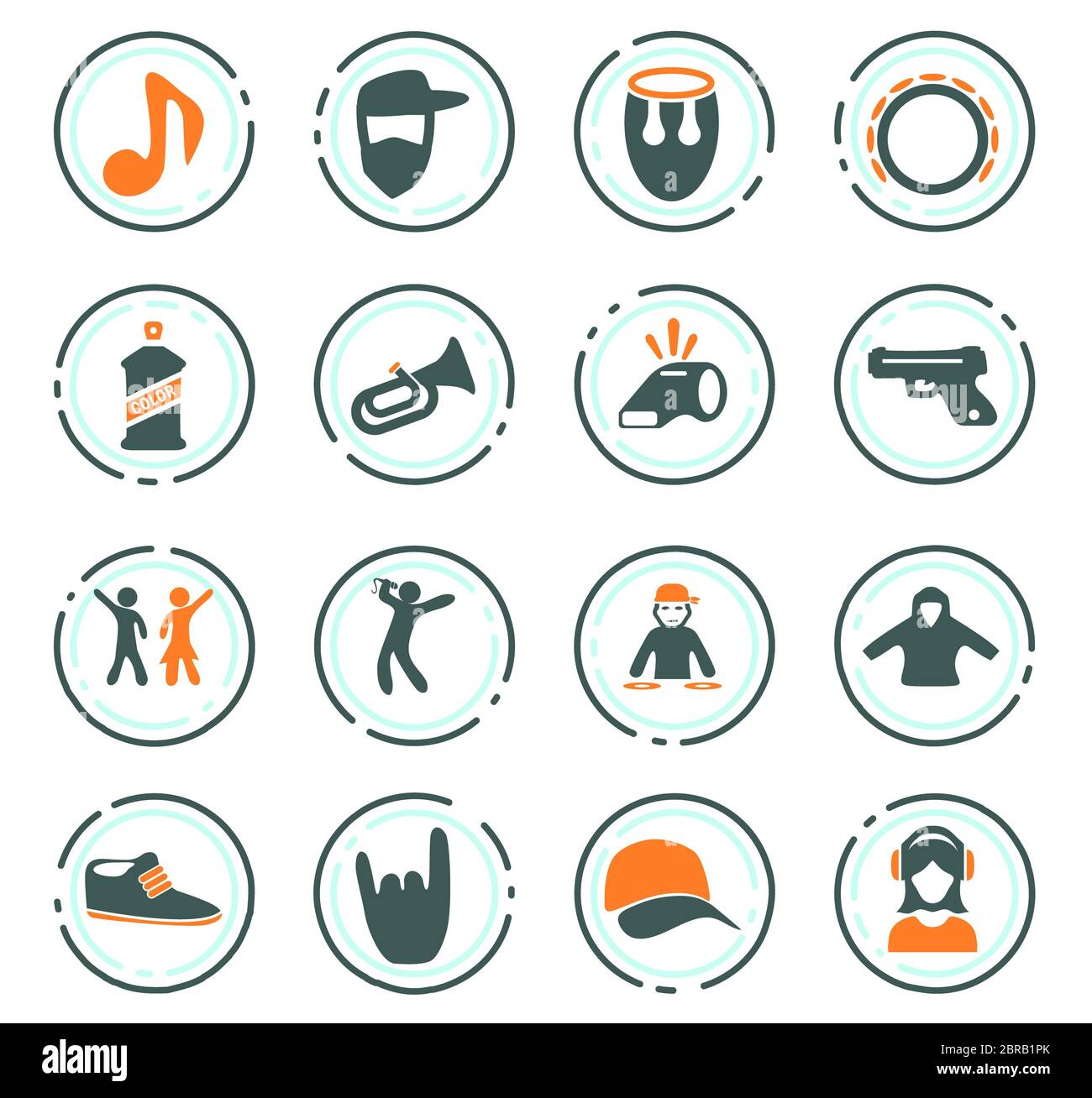 Music icon set for web sites and user interface Stock Photo - Alamy