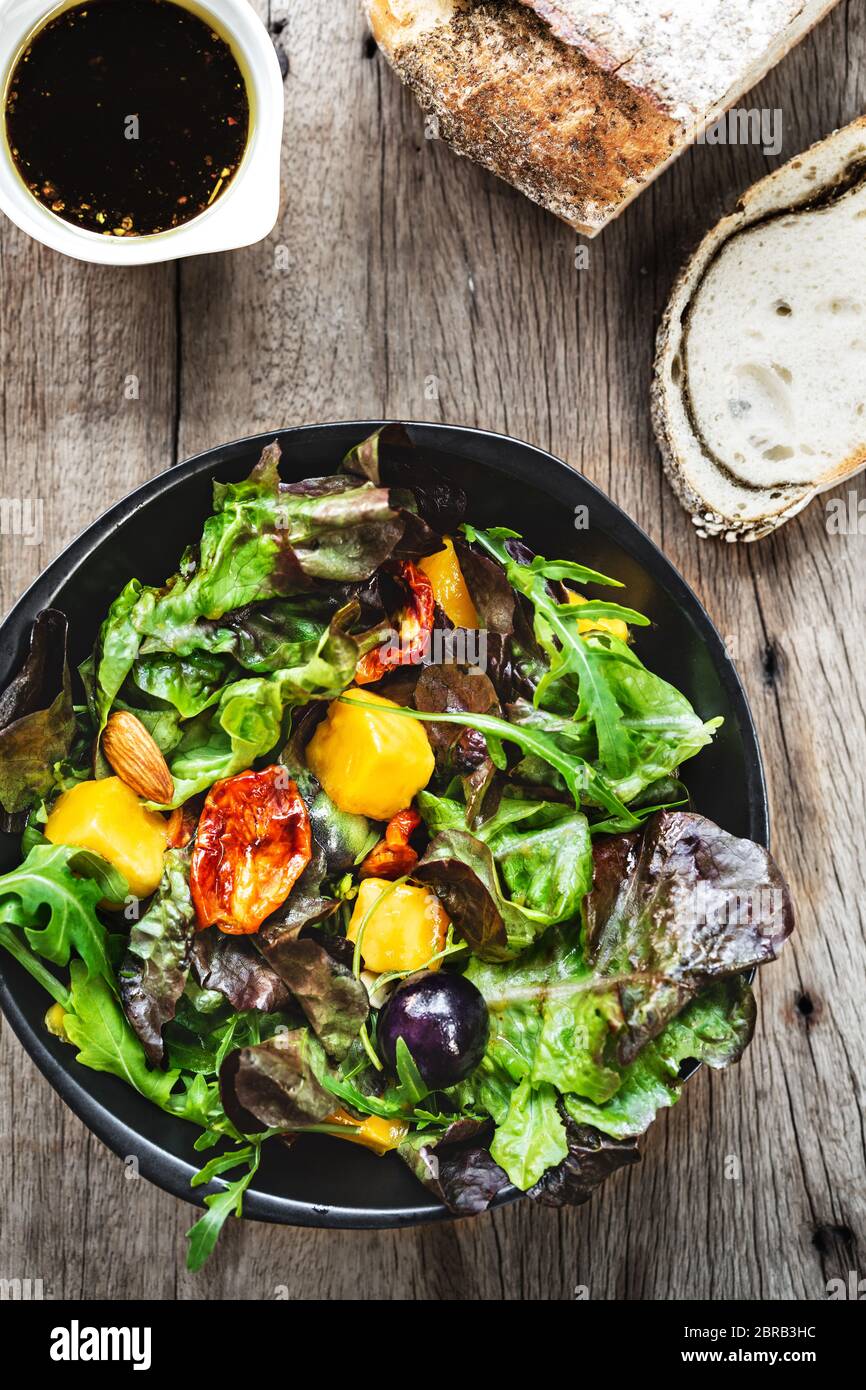 Mango,Grape and Sun dried tomato Salad with Balsamic dressing Stock