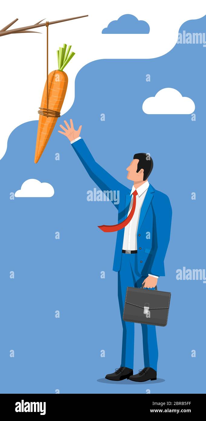 Carrot And Stick Donkey Stock Vector Images Alamy