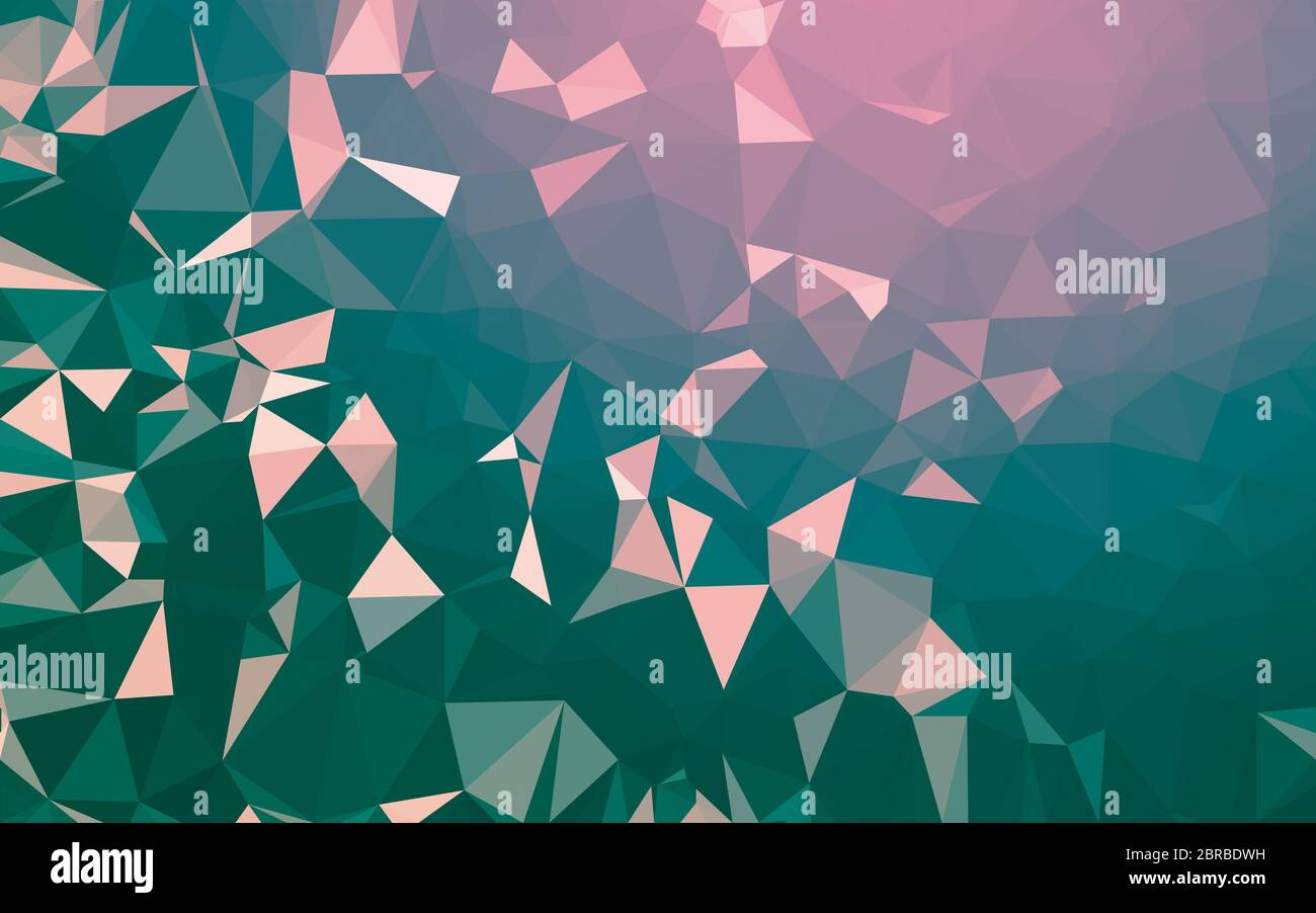 Abstract low poly background, geometry triangle, mosaic pastel color background Stock Photo