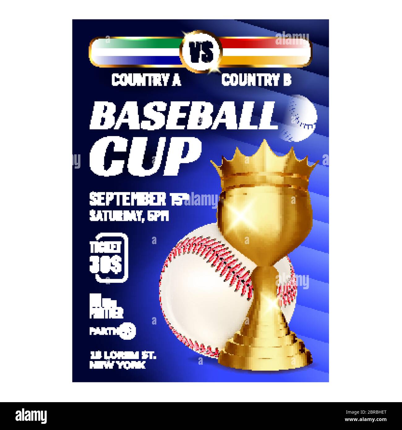 World series trophy baseball Stock Vector Images Alamy