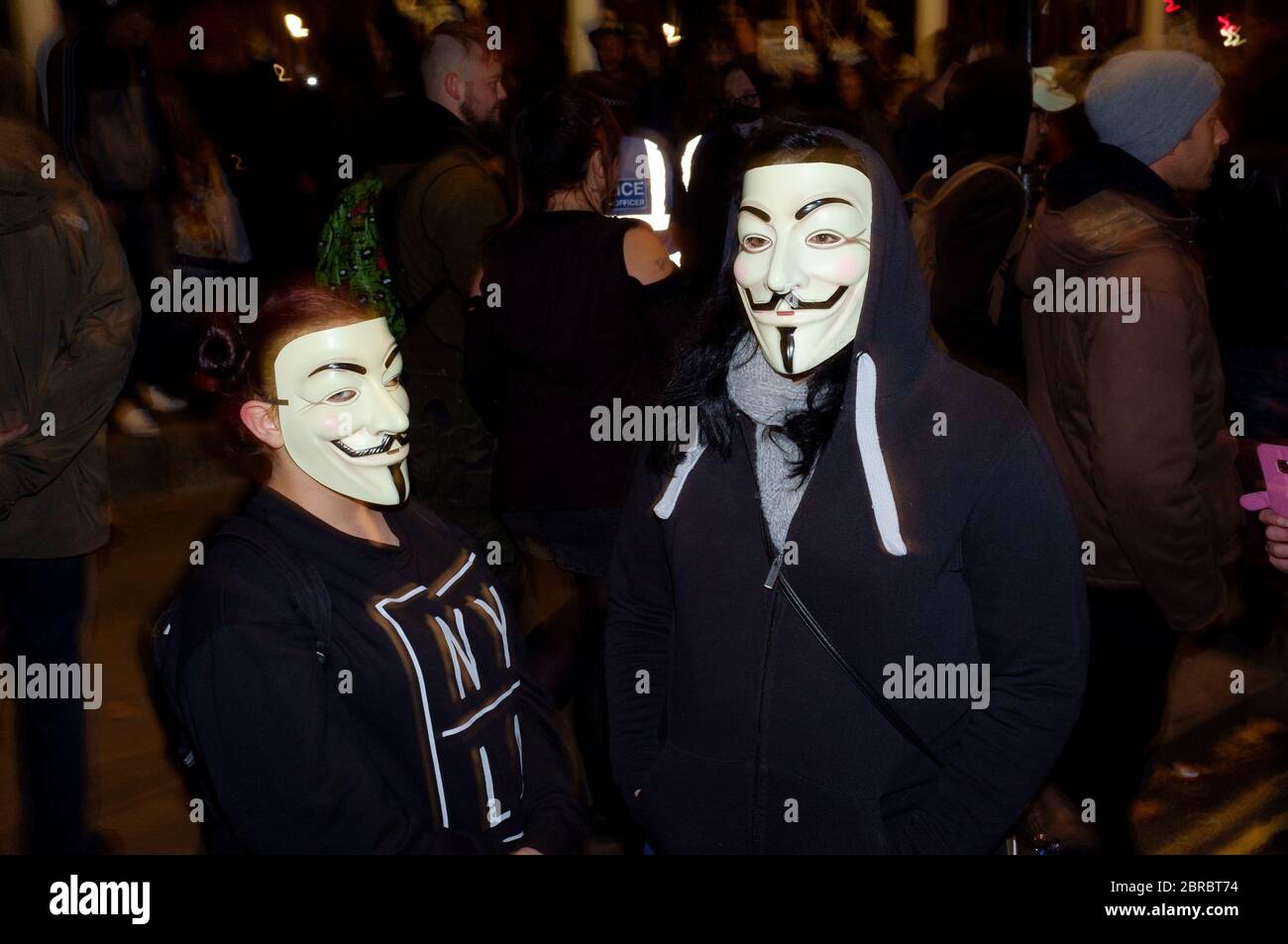 The 'Million Mask March' sees protests wearing V for Vendettastyle Guy