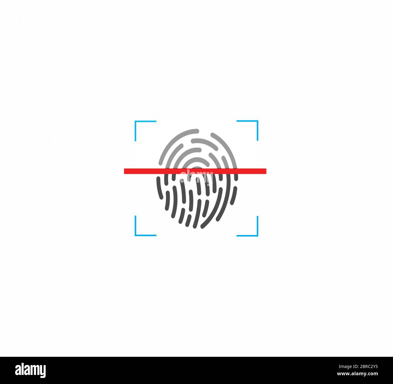 Fingerprint - Identification - Vector Illustration Stock Vector