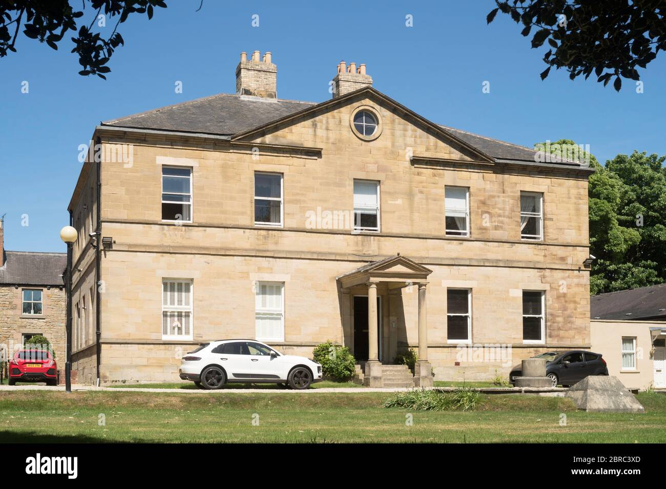 Usworth Hall a late 18th century listed stone building in Washington, Tyne and Wear, England, UK Stock Photo