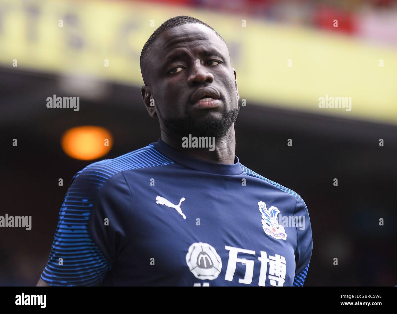 LONDON, ENGLAND - AUGUST 31, 2019: Cheikhou Kouyate of Palace pictured ahead of  the 2019/20 Premier League game between Crystal Palace FC and Aston Villa FC at Selhurst Park. Stock Photo