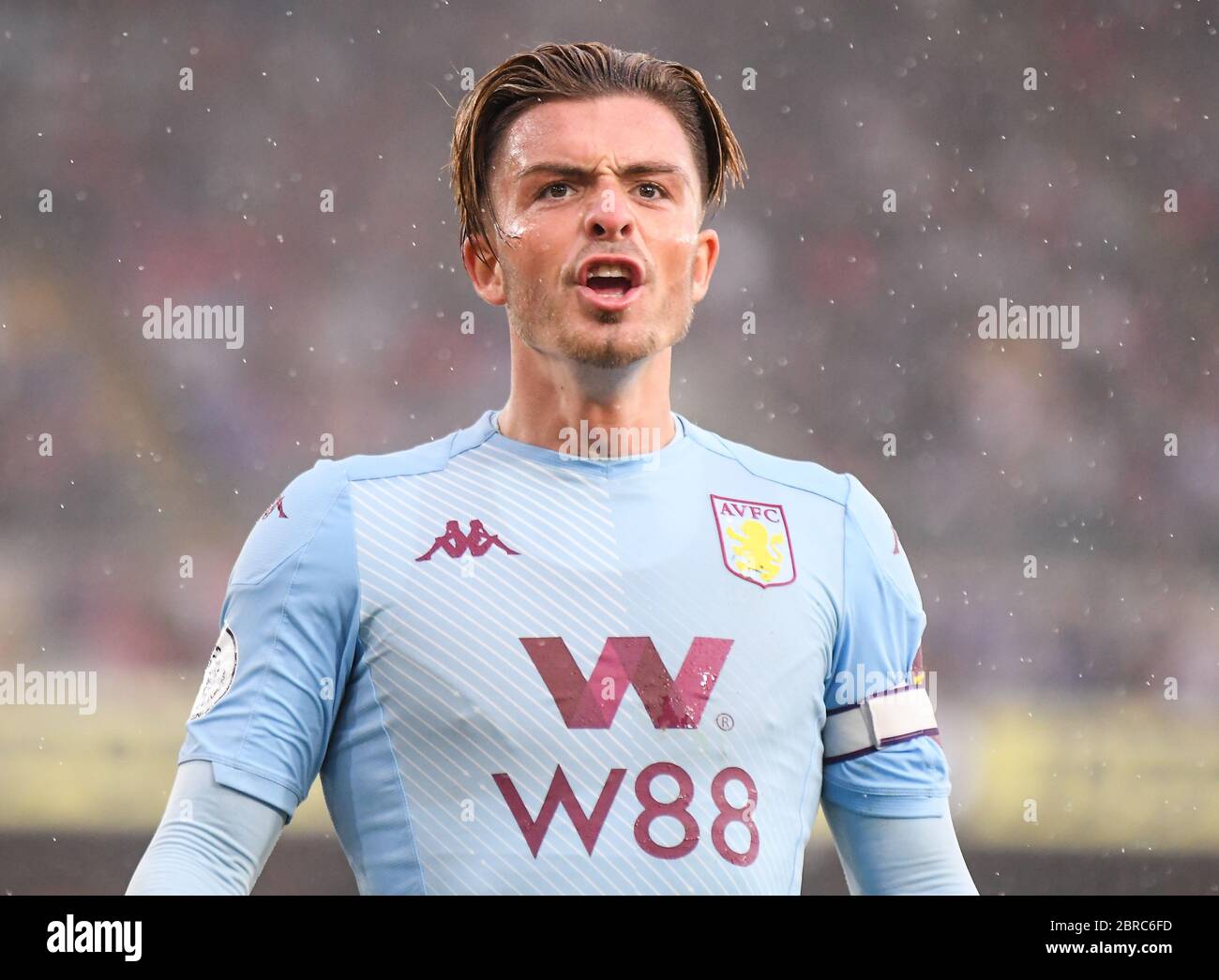 LONDON, ENGLAND - AUGUST 31, 2019: Jack Grealish of Villa pictured during the 2019/20 Premier League game between Crystal Palace FC and Aston Villa FC at Selhurst Park. Stock Photo