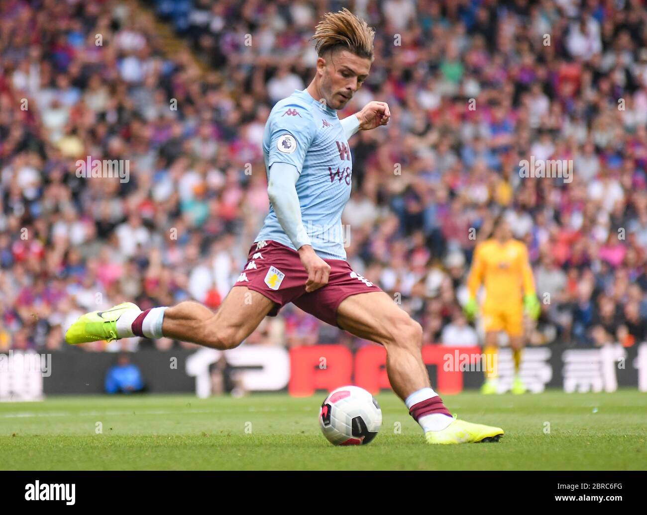 LONDON, ENGLAND - AUGUST 31, 2019: Jack Grealish of Villa pictured during the 2019/20 Premier League game between Crystal Palace FC and Aston Villa FC at Selhurst Park. Stock Photo
