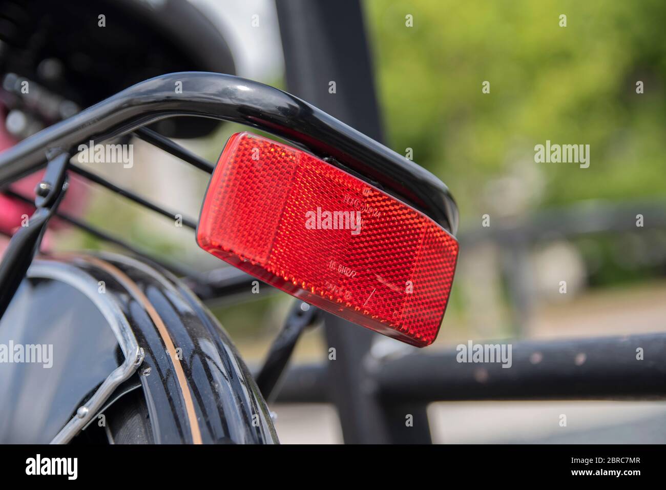 reflector on a bike