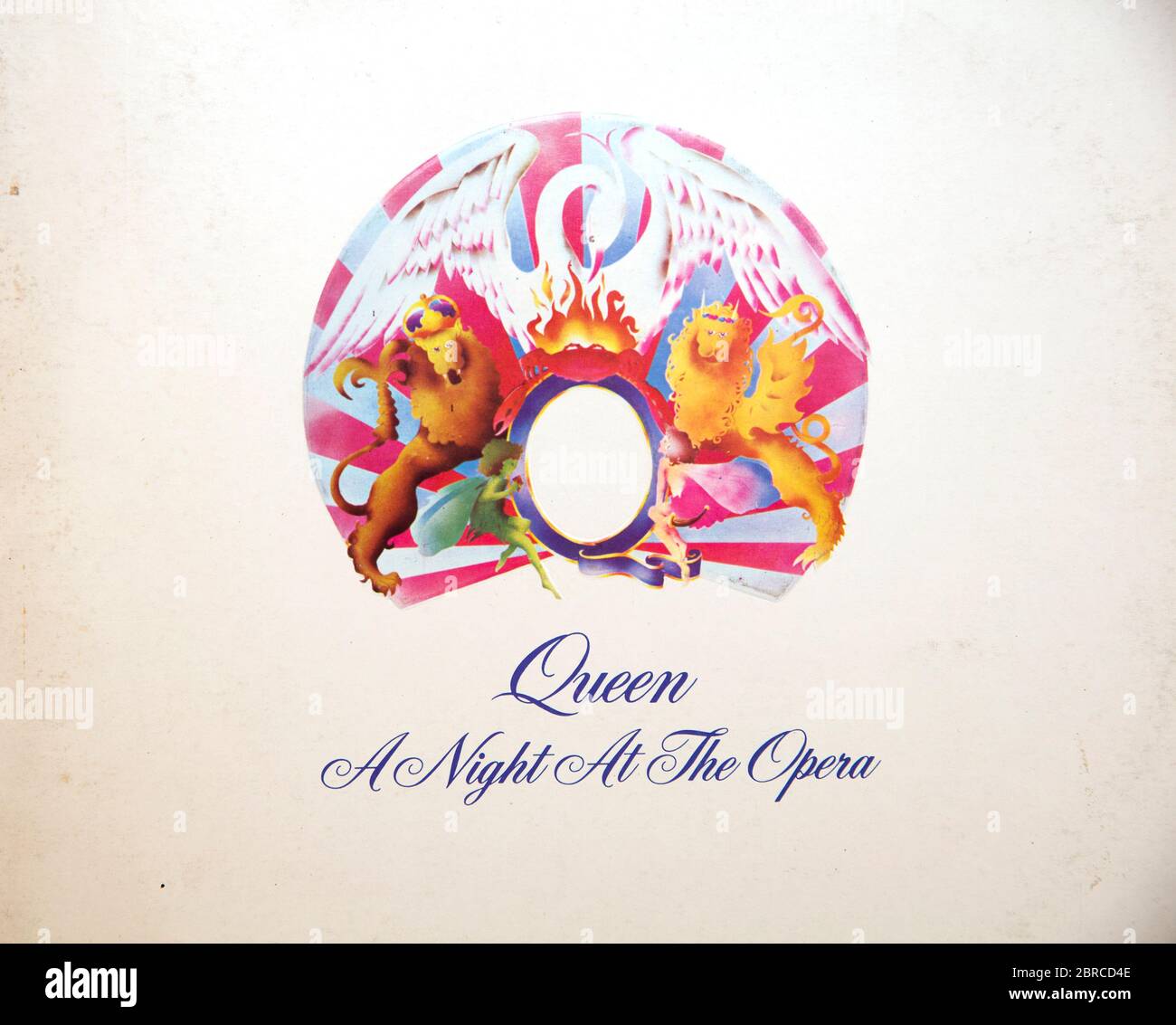 Queen - A Night At The Opera - Vintage vinyl album cover Stock