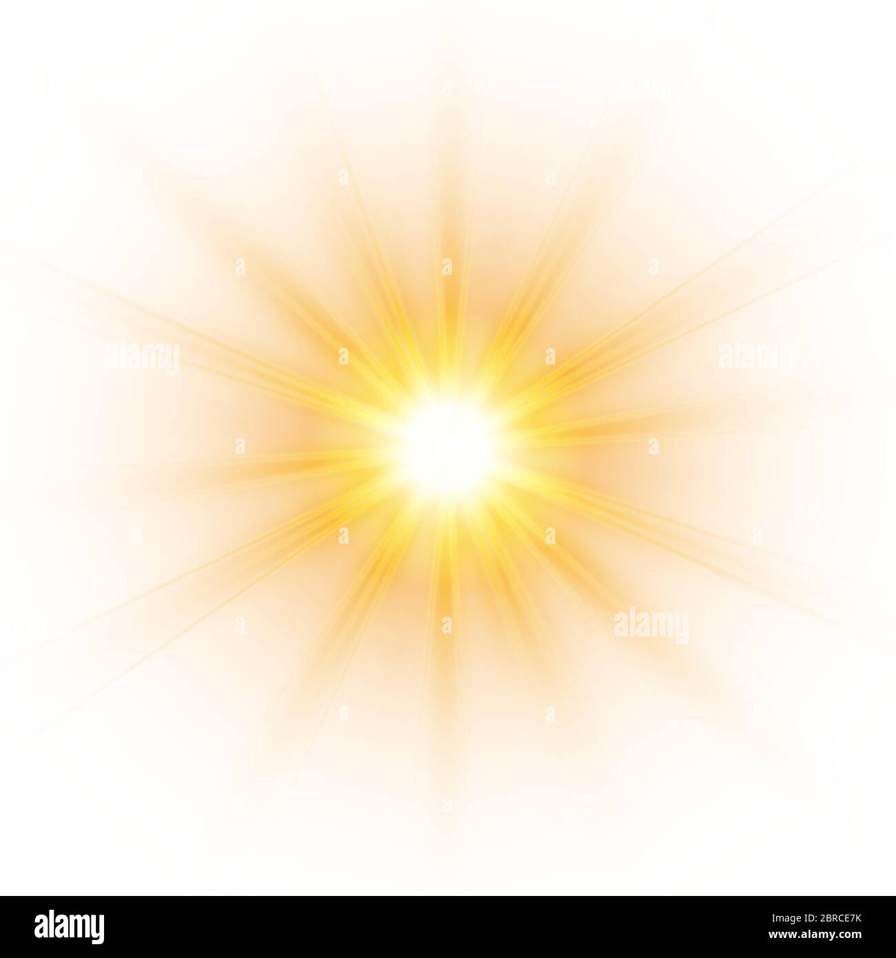 Glow light effect, explosion, glitter, spark, sun flash. Vector illustration. Stock Vector