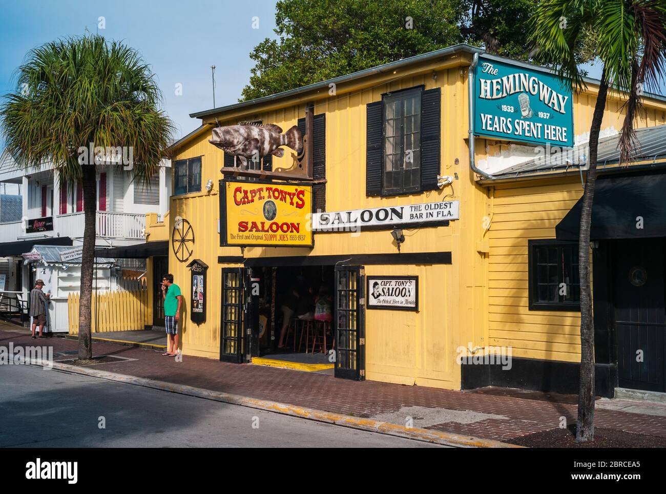 Key West, Florida, United States - July 10 2012: Captain Tony's Saloon in Key West, Florida, a Bar at the Original Location of Sloppy Joes. One of Ern Stock Photo