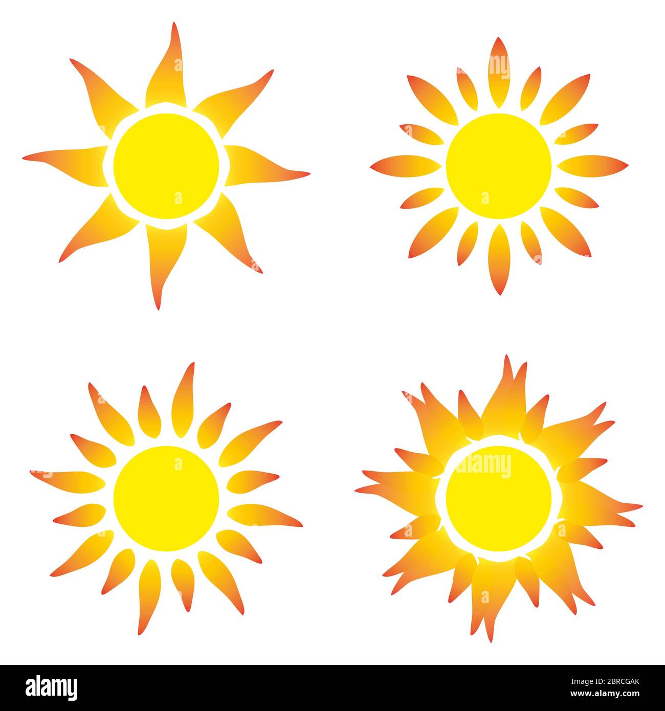 Simple vector sun icon Stock Vector Images - Alamy