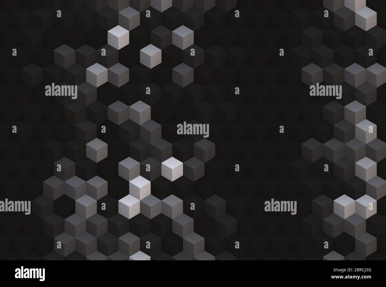 colored 3d illusion cubes template Stock Photo - Alamy