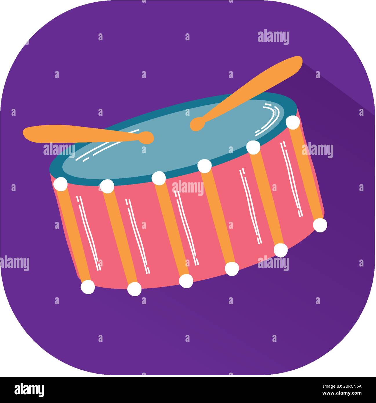drum musical instrument isolated icon Stock Vector Image & Art - Alamy