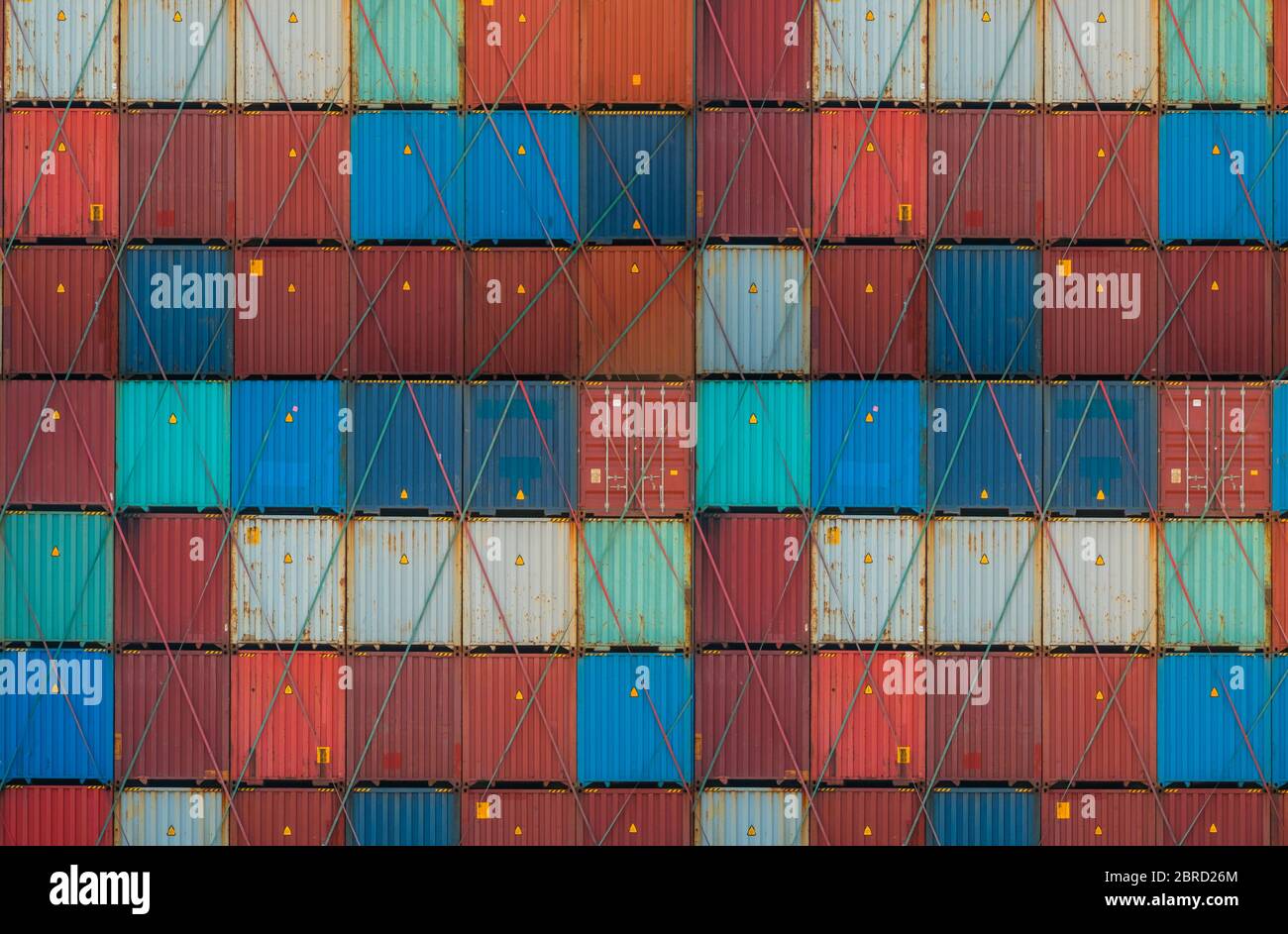 shipping container , logistics / import, export concept Stock Photo