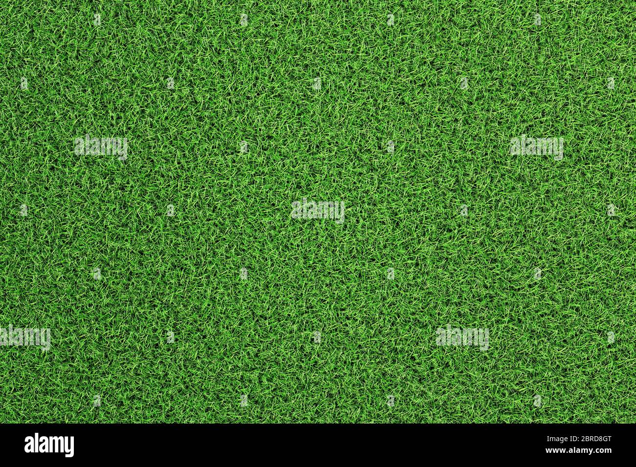 3D illustration of above view of green grass or lawn of a play ground