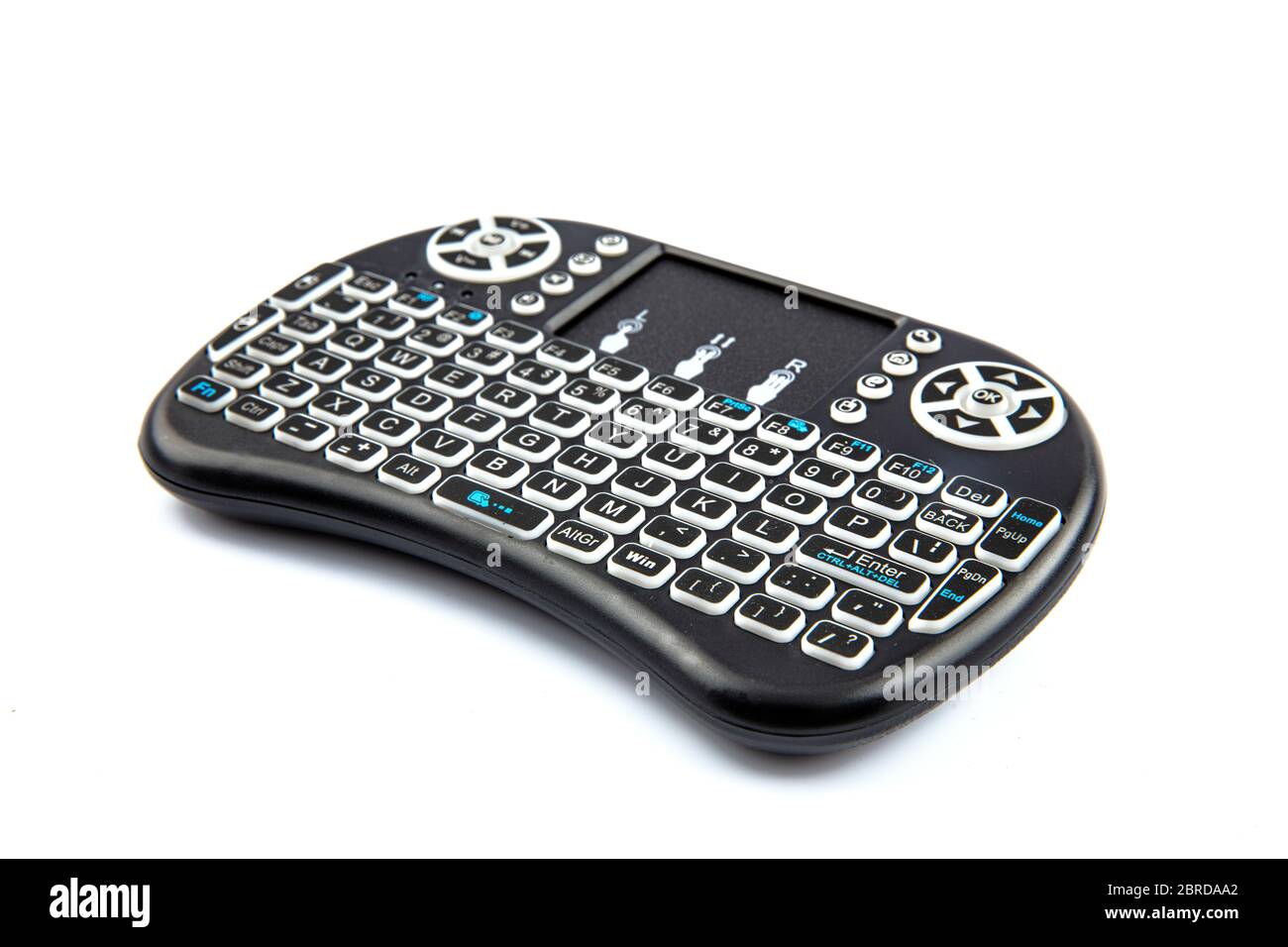 Usb Mini Keyboard or Wireless mini keyboard black color for computer, TV, smart  TV, Android TV. Isolated object on white background Stock Photo - Alamy