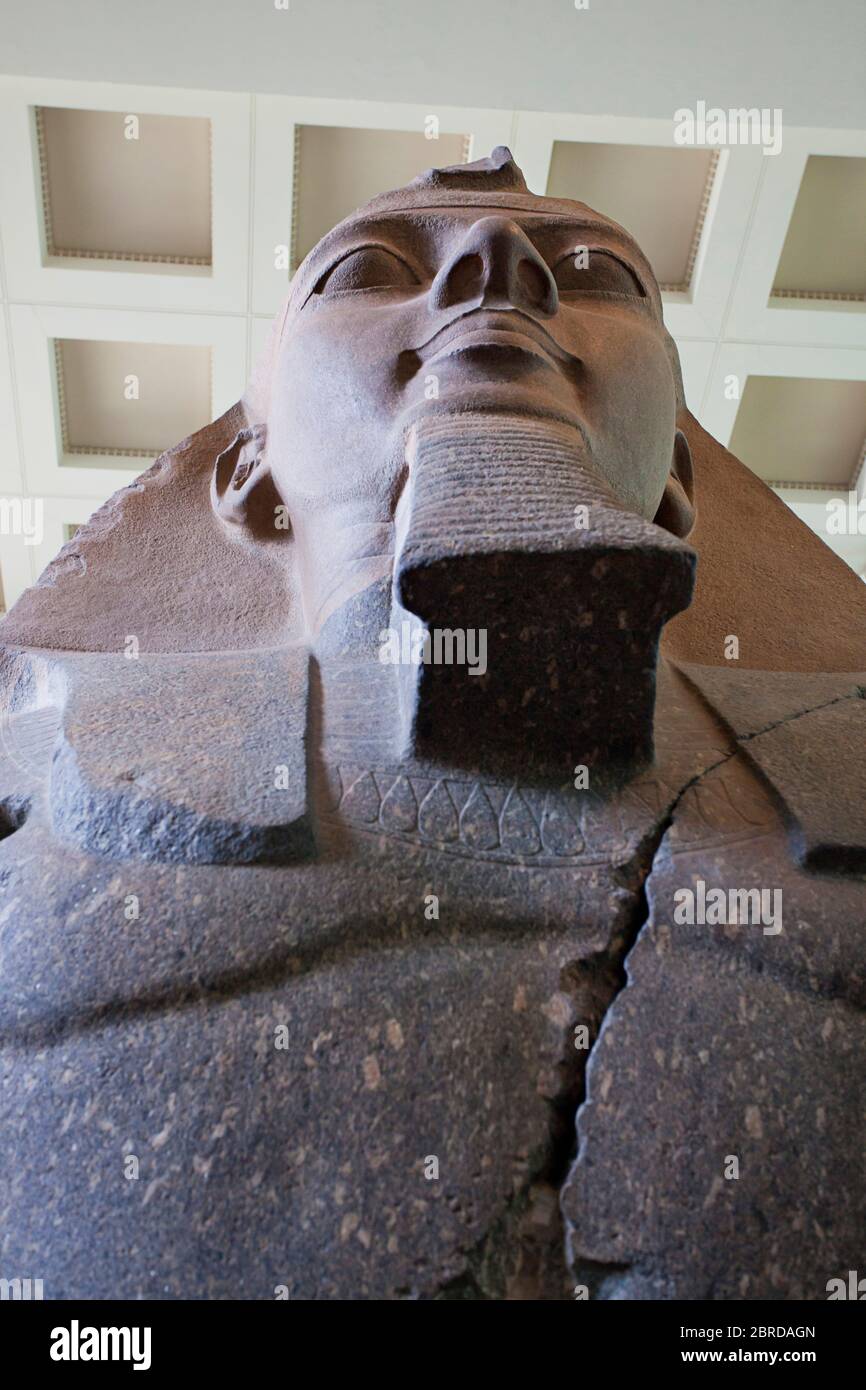 Ramesses II sculpture at The British Museum Stock Photo