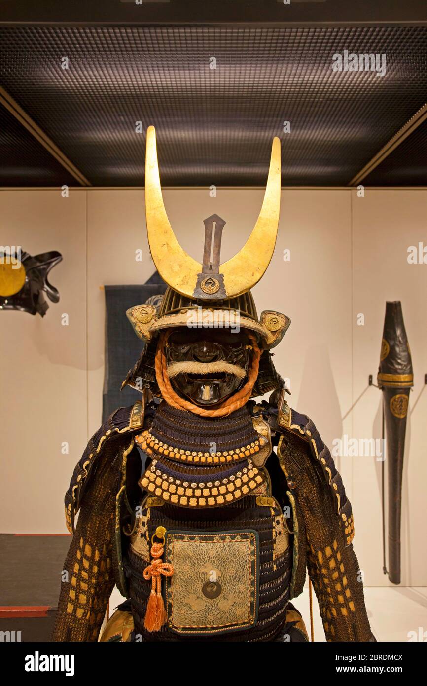 Japanese Samurai armour at The British Museum Stock Photo
