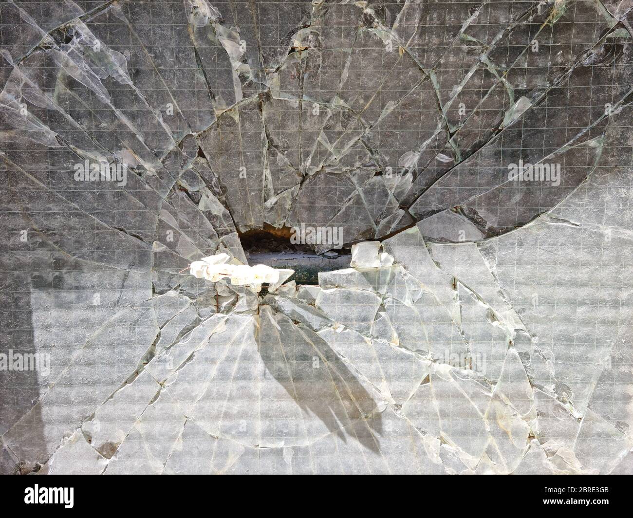 Cracked window in an old abandoned house Stock Photo Alamy