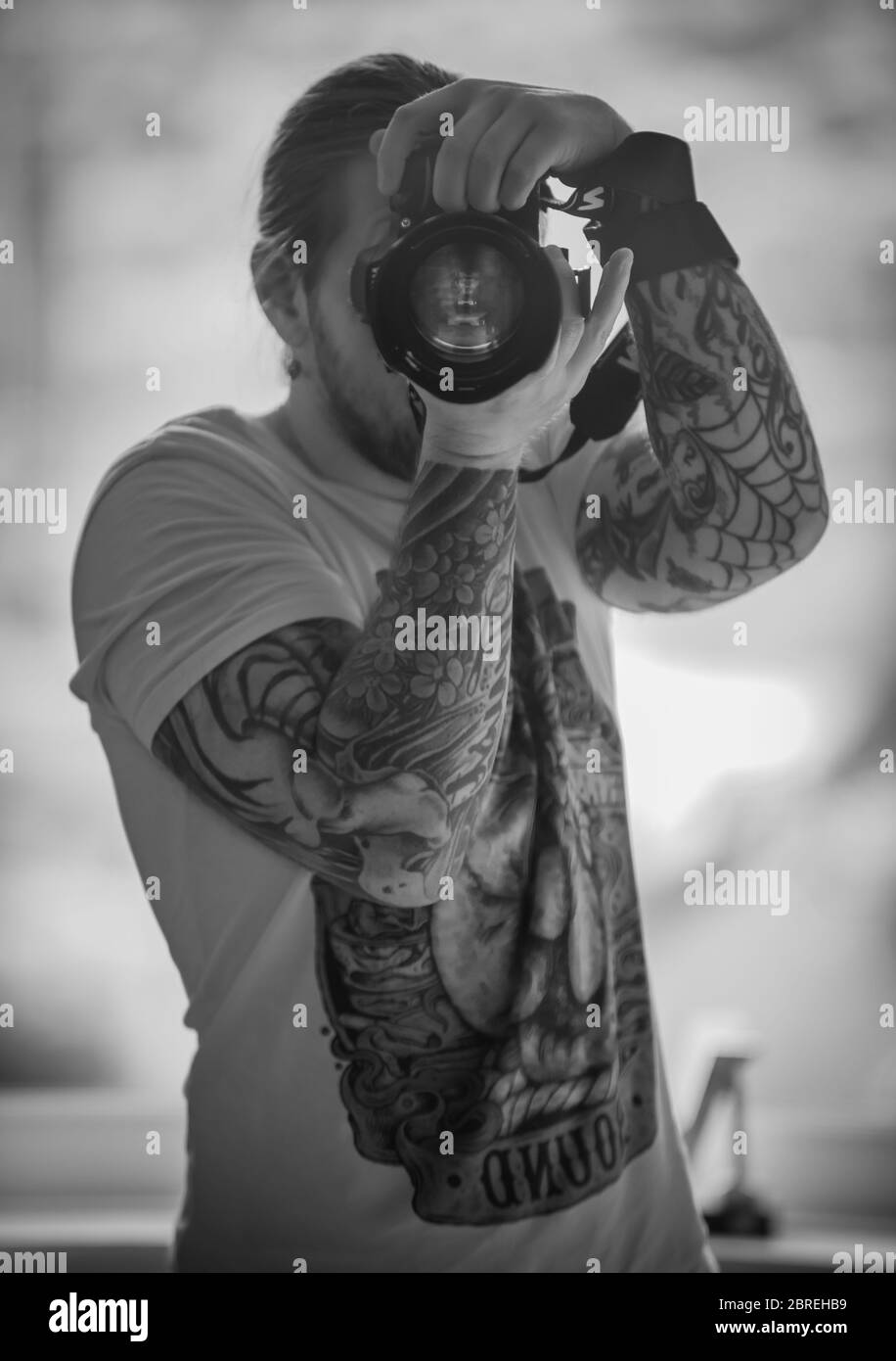 Tattoos Black And White Stock Photos Images Alamy