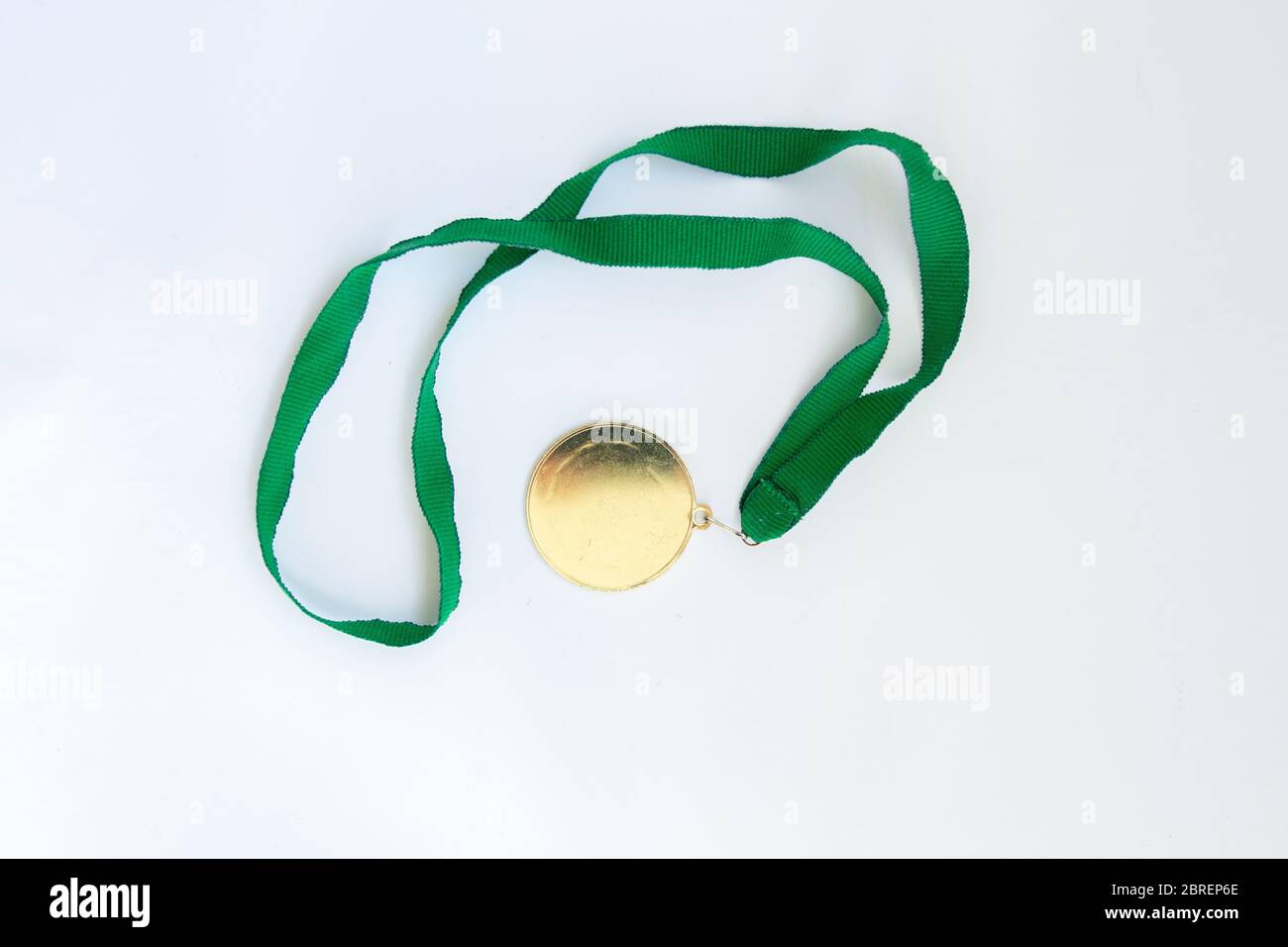 ribbon medal on white background Stock Photo - Alamy