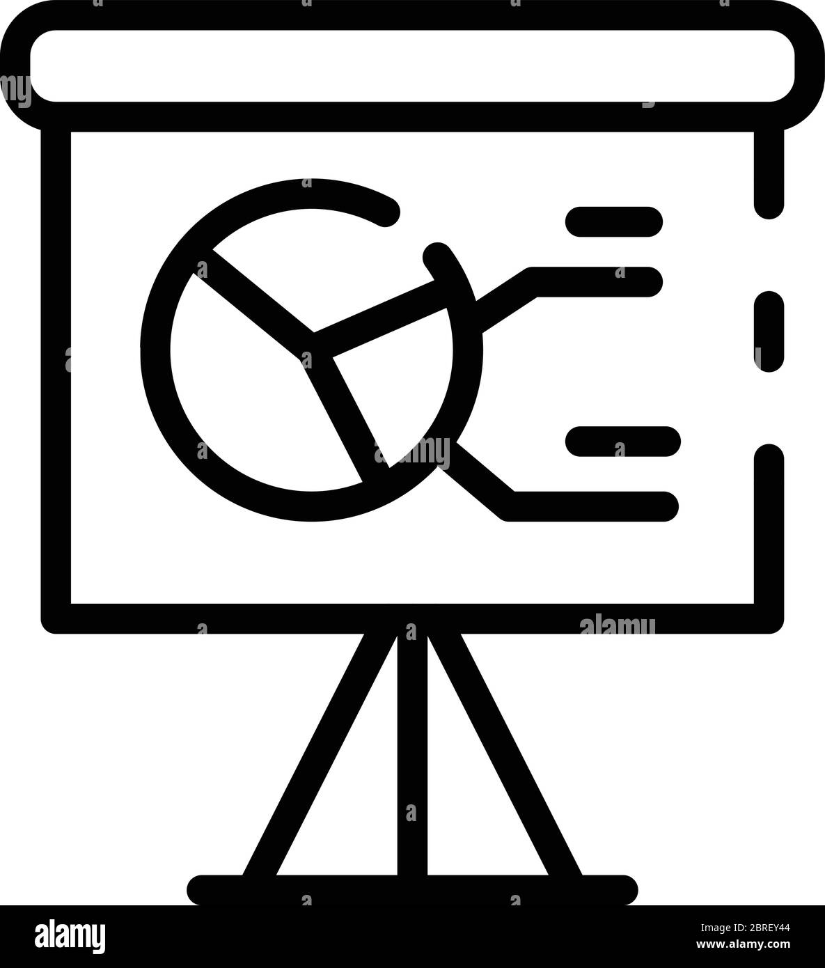 Banner estimator icon, outline style Stock Vector