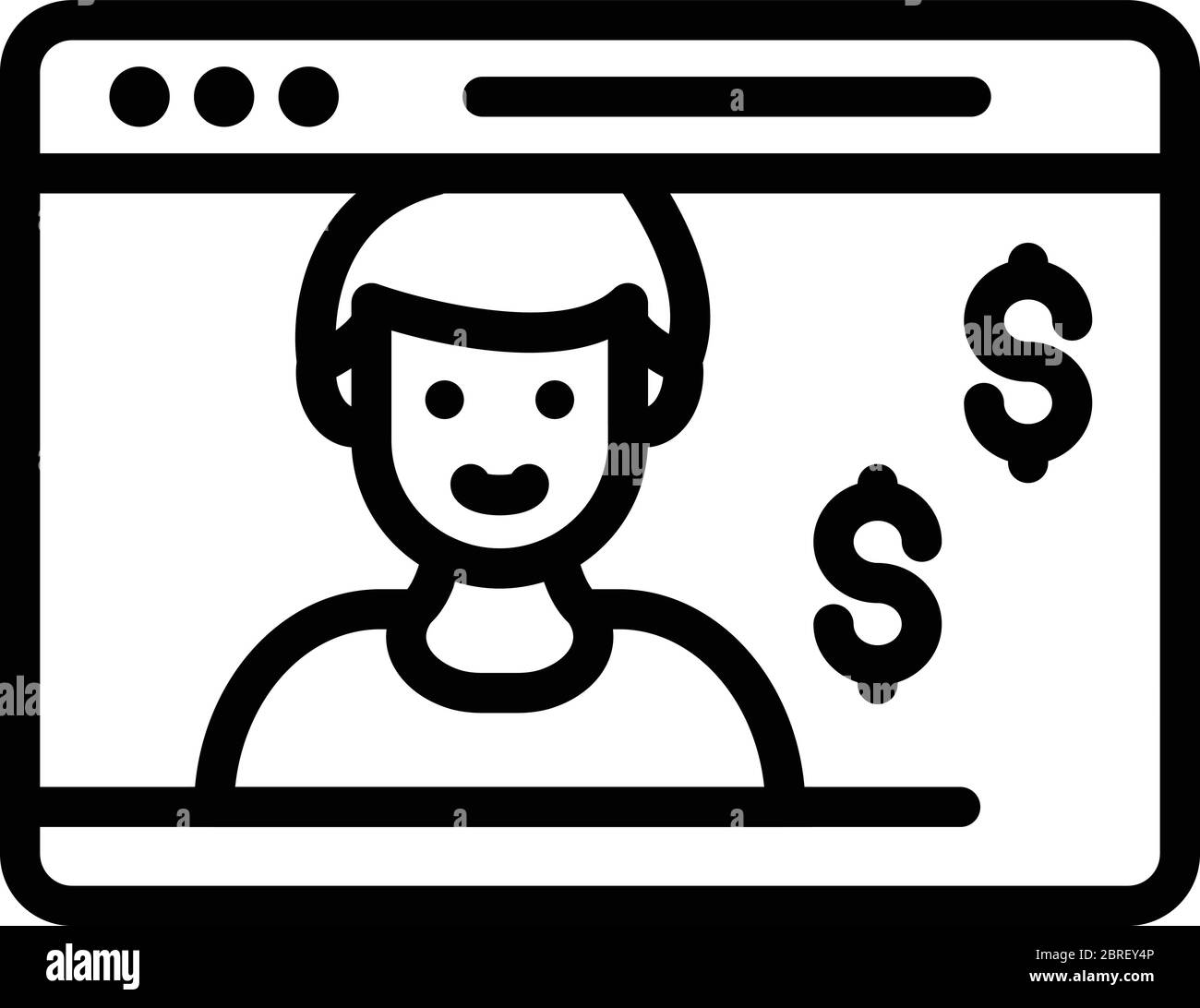 Web money estimation icon, outline style Stock Vector Image & Art - Alamy